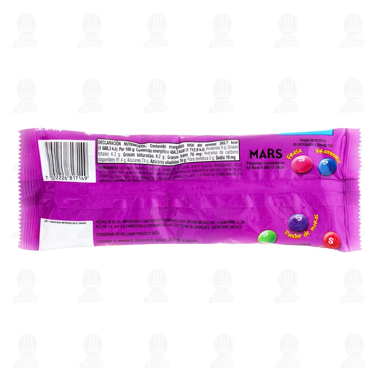 Caramelo Skittles Confitado Moras, 97.4 gr. image number 1