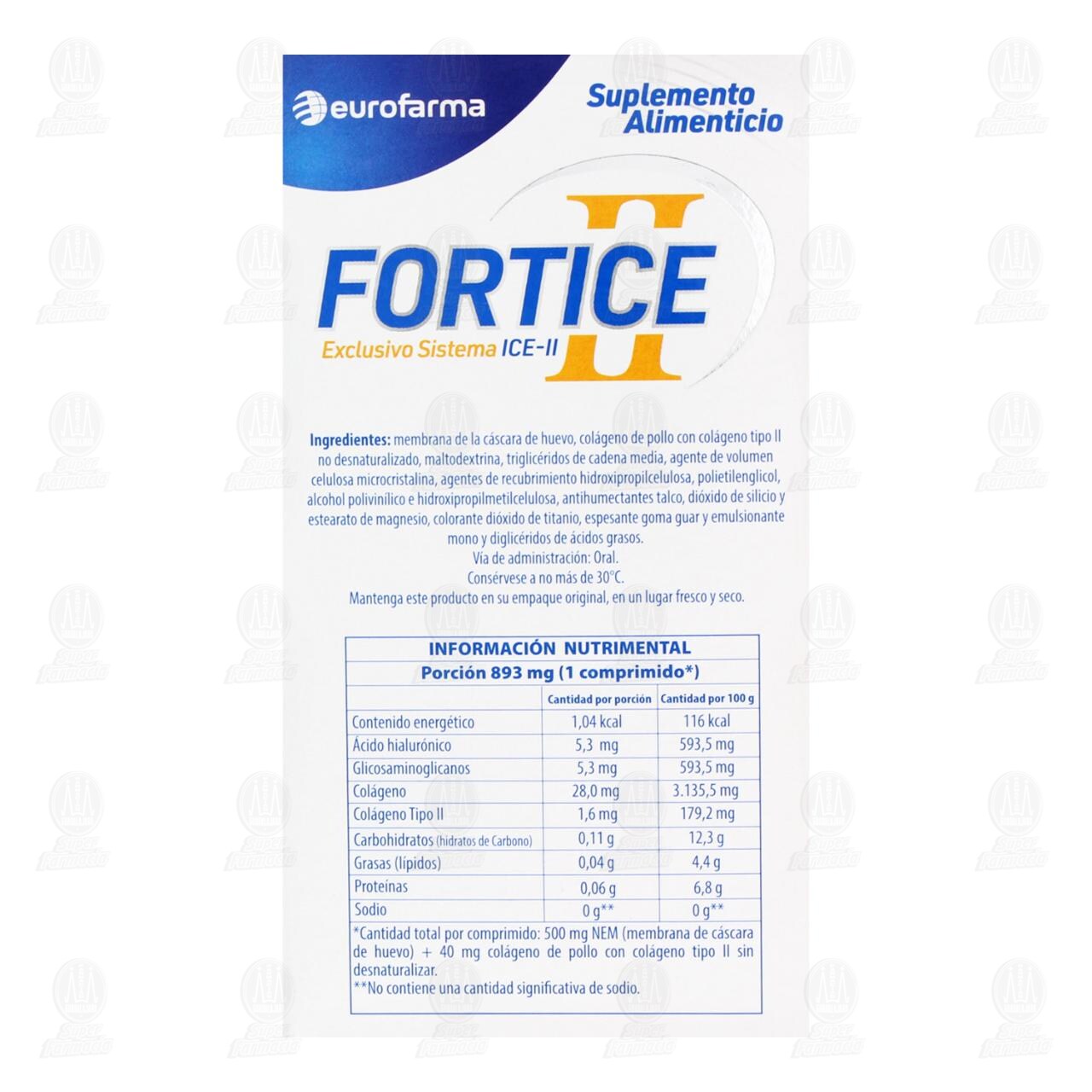 Fortice II, 30 comprimidos. image number 2