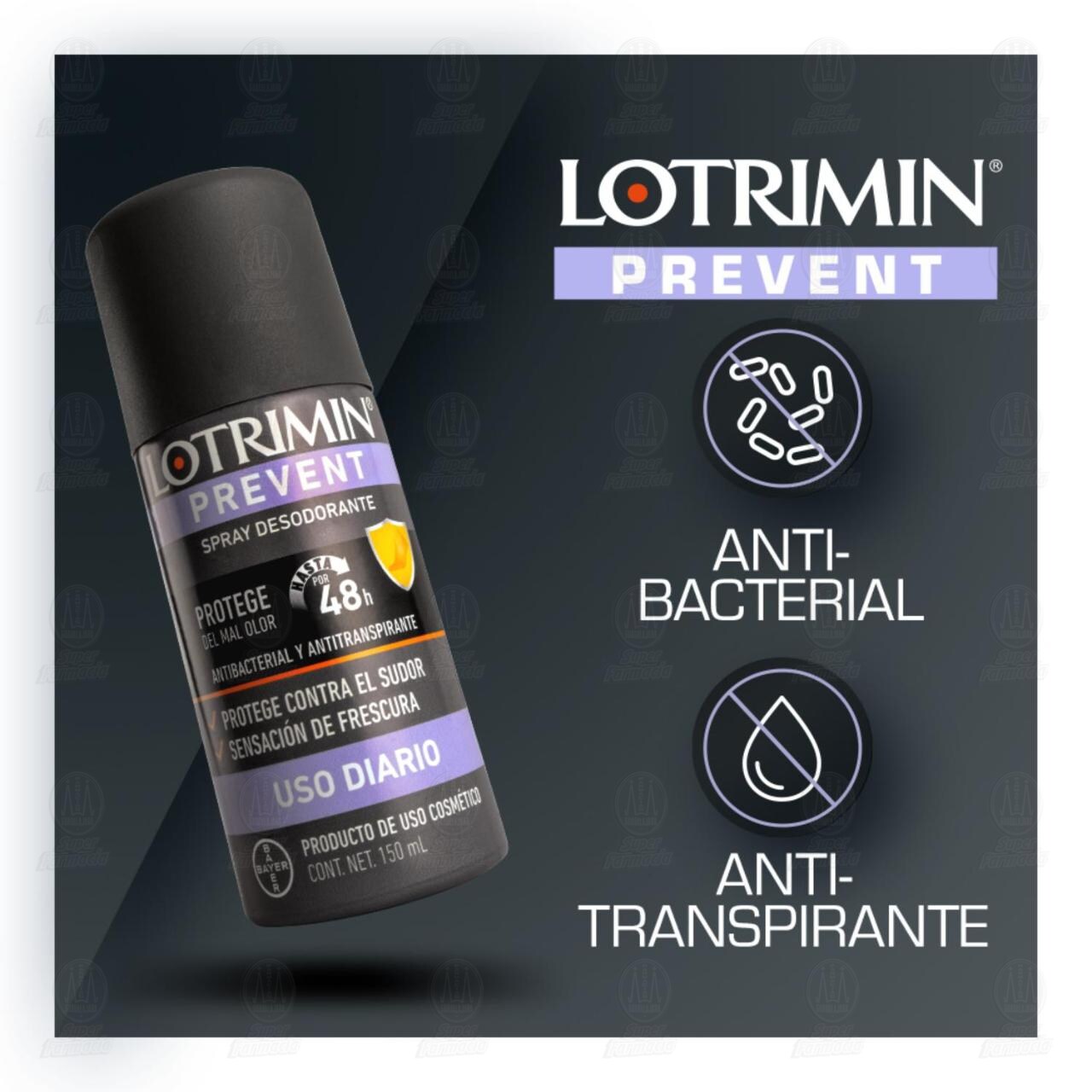 Desodorante Lotrimin Prevent para Calzado y Pies en Spray, 150 ml. image number 4