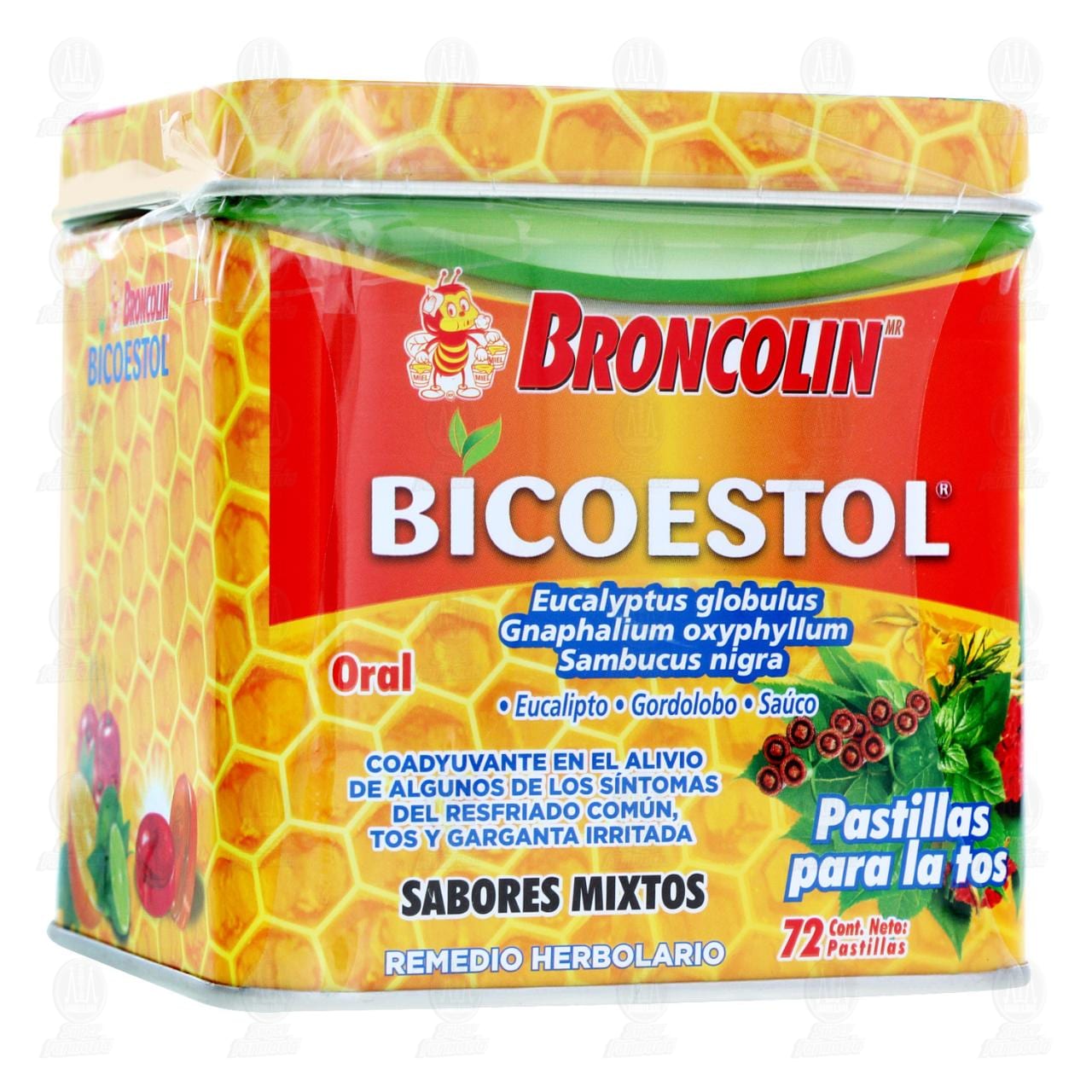 Imagen para Broncolin Bicoestol Sabores Mixtos, 72 pastillas.