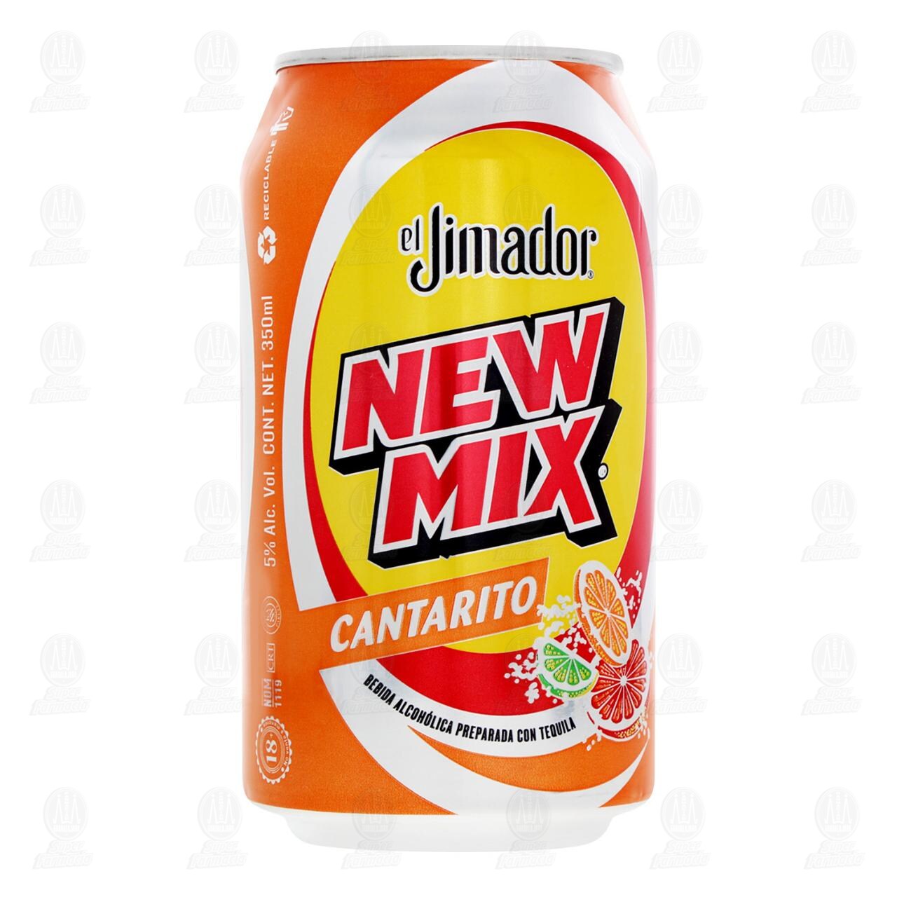 Bebida Preparada New Mix Cantarito, 350 ml.