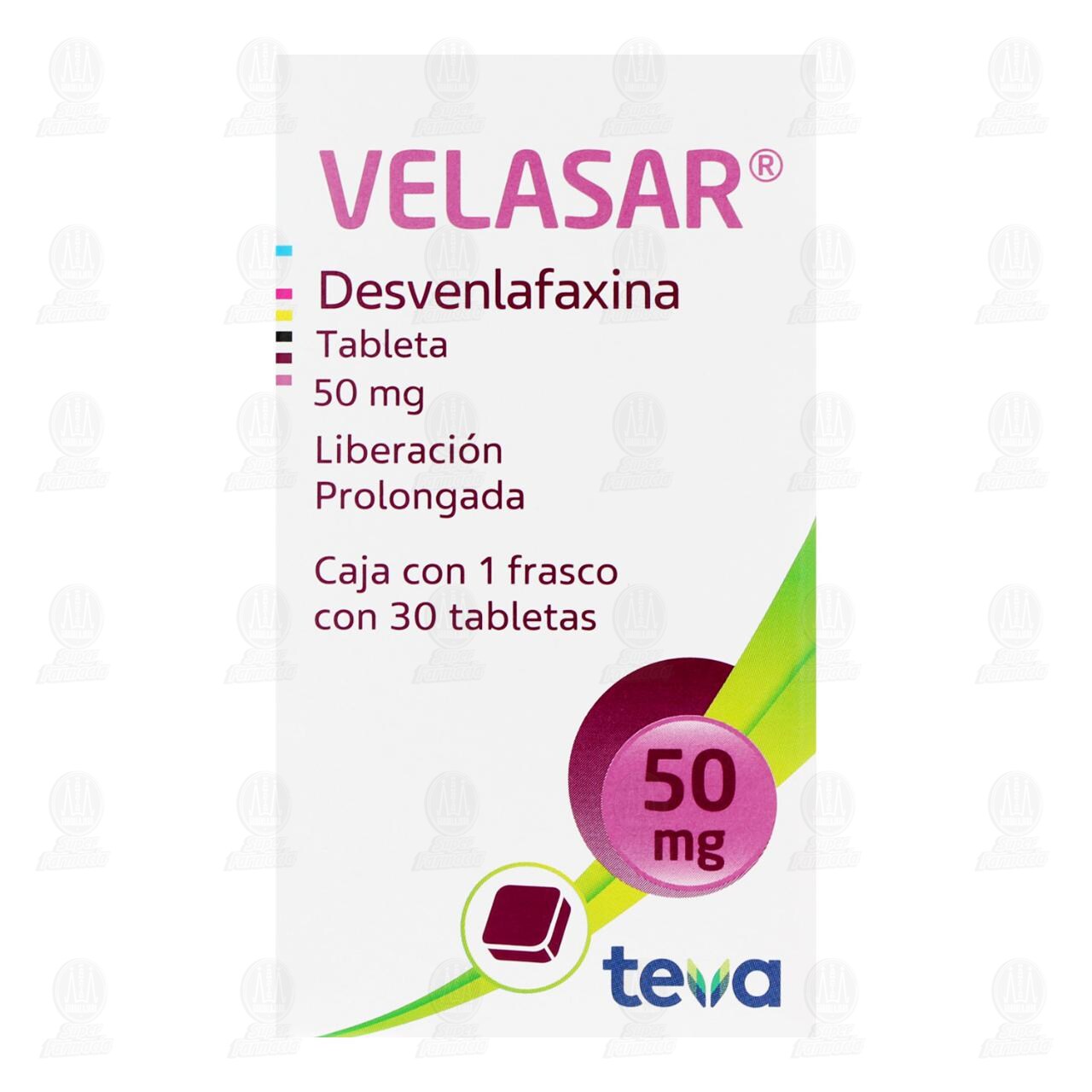 Velasar 50 mg, 30 Tabletas. image number 1