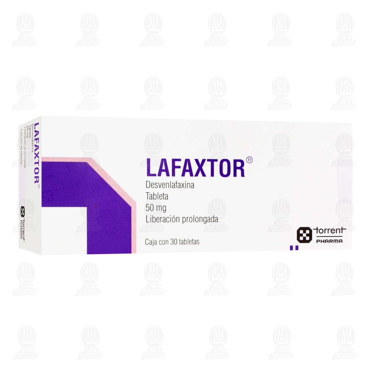 Lafaxtor 50 mg, 30 Tabletas. image number 0