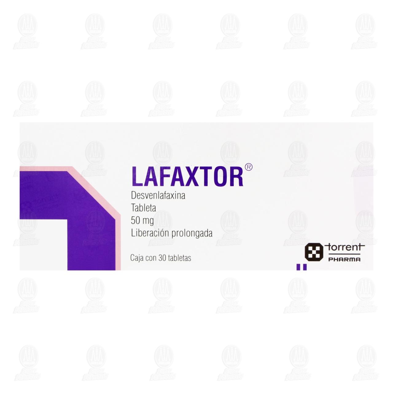 Lafaxtor 50 mg, 30 Tabletas. image number 1