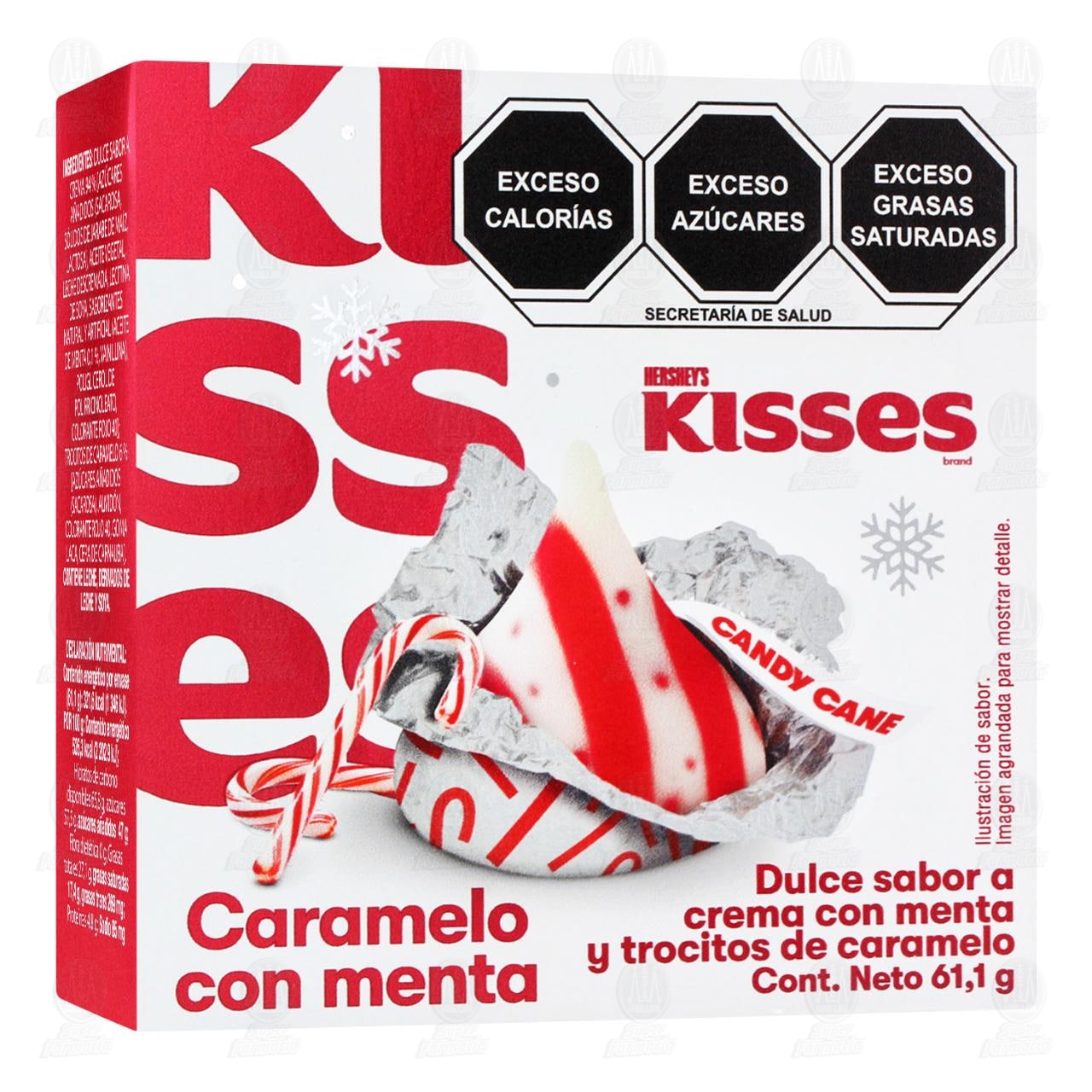 Imagen para Dulce Kisses Candy Cane de Hershey's con Menta, 61.1 gr.