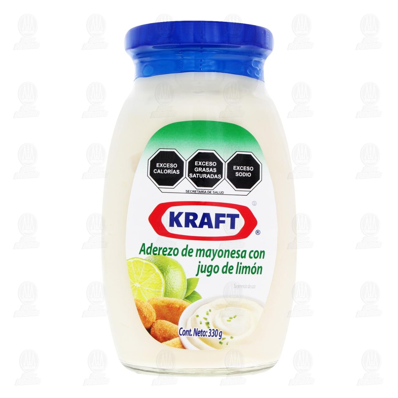 Aderezo Kraft de Mayonesa con Jugo de Limón, 330 gr. image number 1