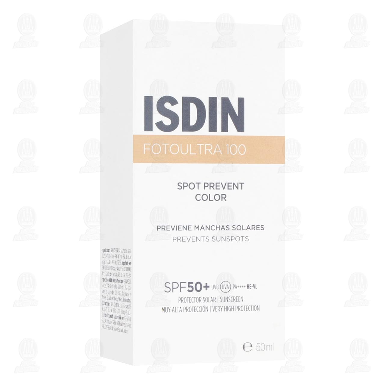 Imagen para Isdin Protector Solar FotoUltra 100 Previene Manchas Solares SPF50+ con Color, 50ml.