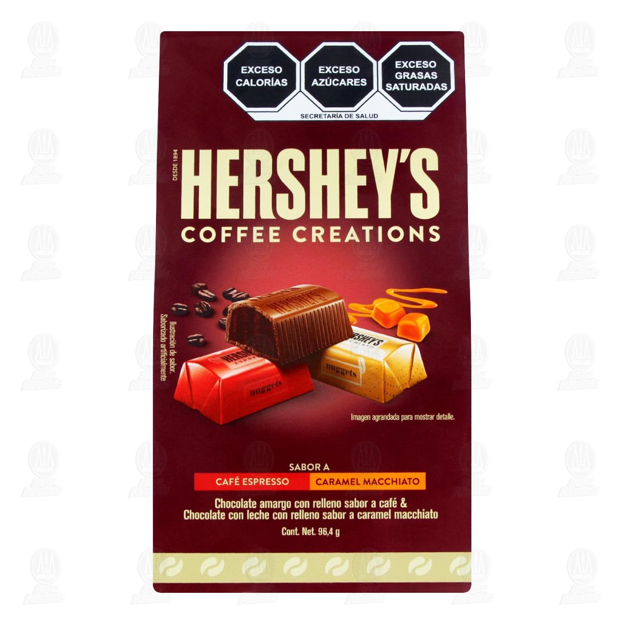 Chocolate Hershey's Coffee Creations Sabor Caf&eacute; Espresso y Caramel Macchiato, 96.4 gr. image number 1