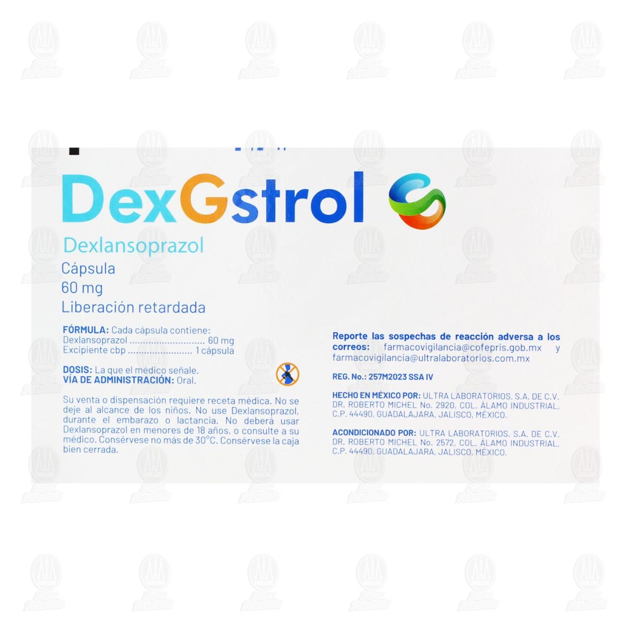 Dexgstrol 60 mg, 28 C&aacute;psulas. image number 2