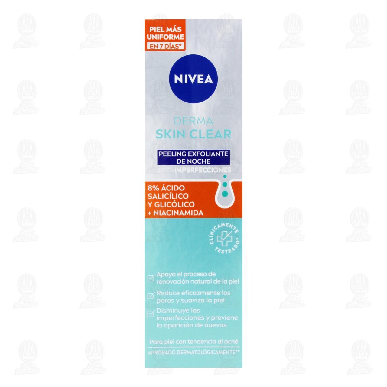 Nivea Peeling Exfoliante de Noche Derma Skin Clear Anti-Imperfecciones, 40 ml. image number 1