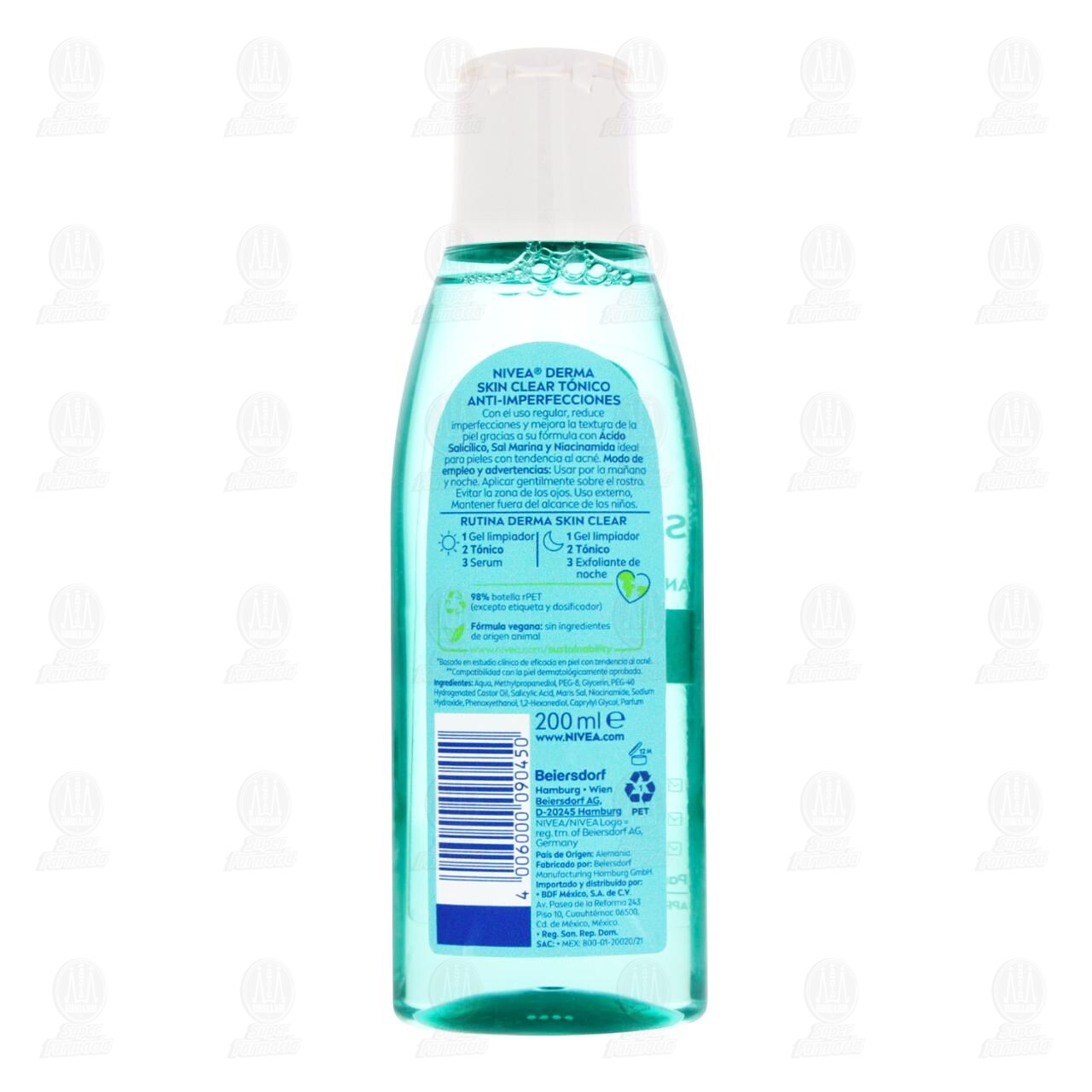 T&oacute;nico Anti-Imperfecciones Nivea Derma Skin Clear, 200 ml. image number 2