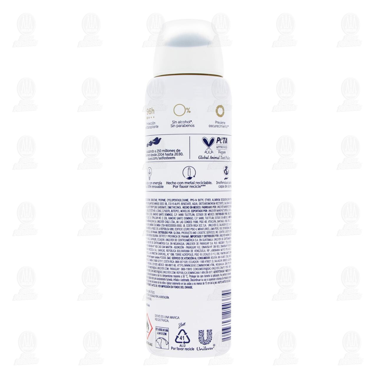 Antitranspirante Dove Clinical + Tono Uniforme en Aerosol, 150 ml. image number 2