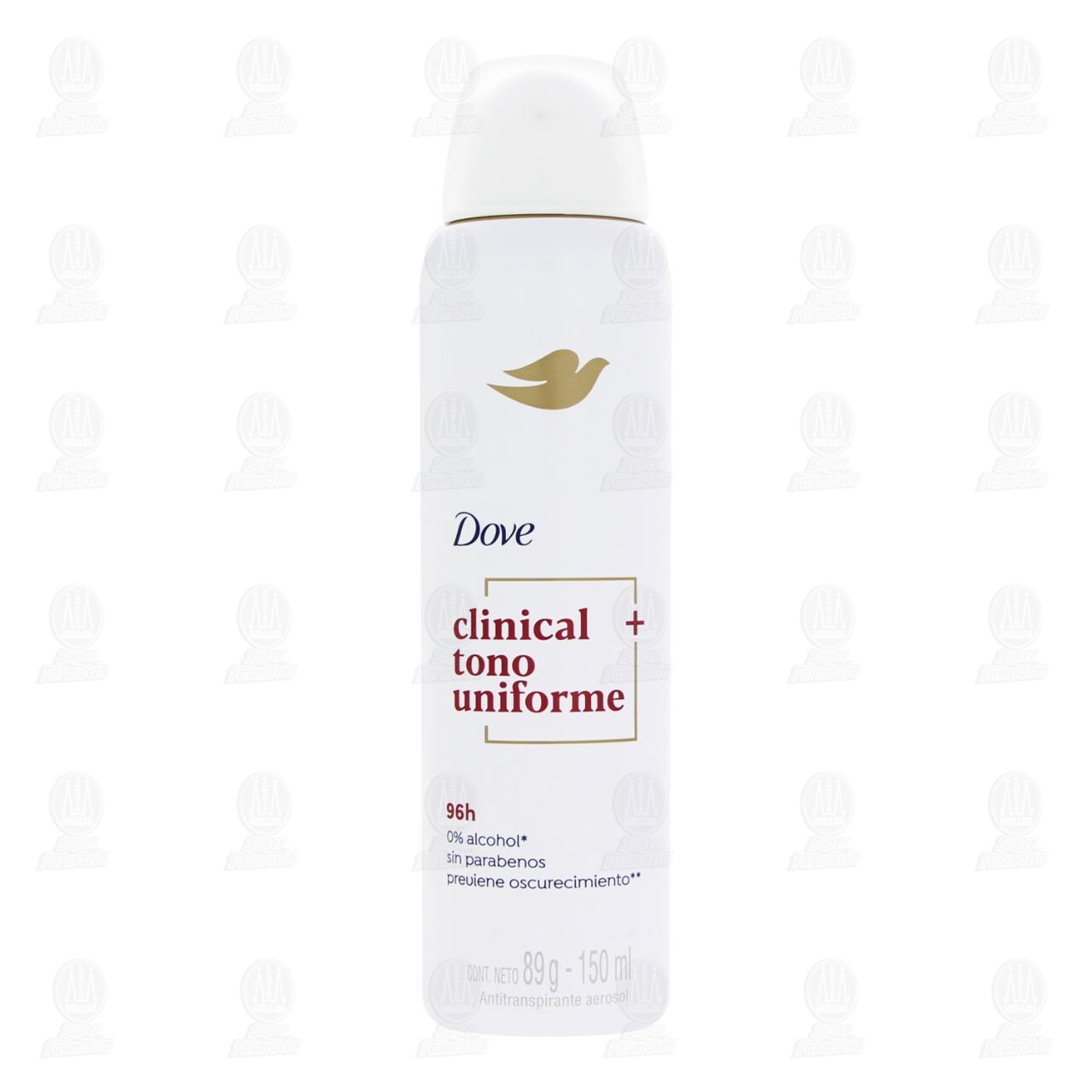 Antitranspirante Dove Clinical + Tono Uniforme en Aerosol, 150 ml. image number 1