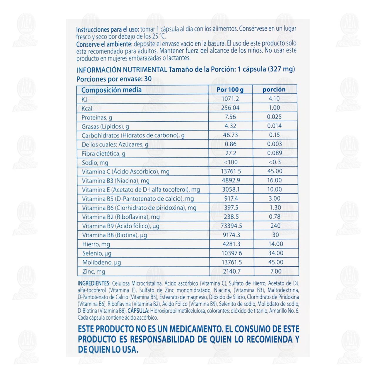 Anacaps Activ+ Suplemento Alimenticio, 30 Cápsulas. image number 2