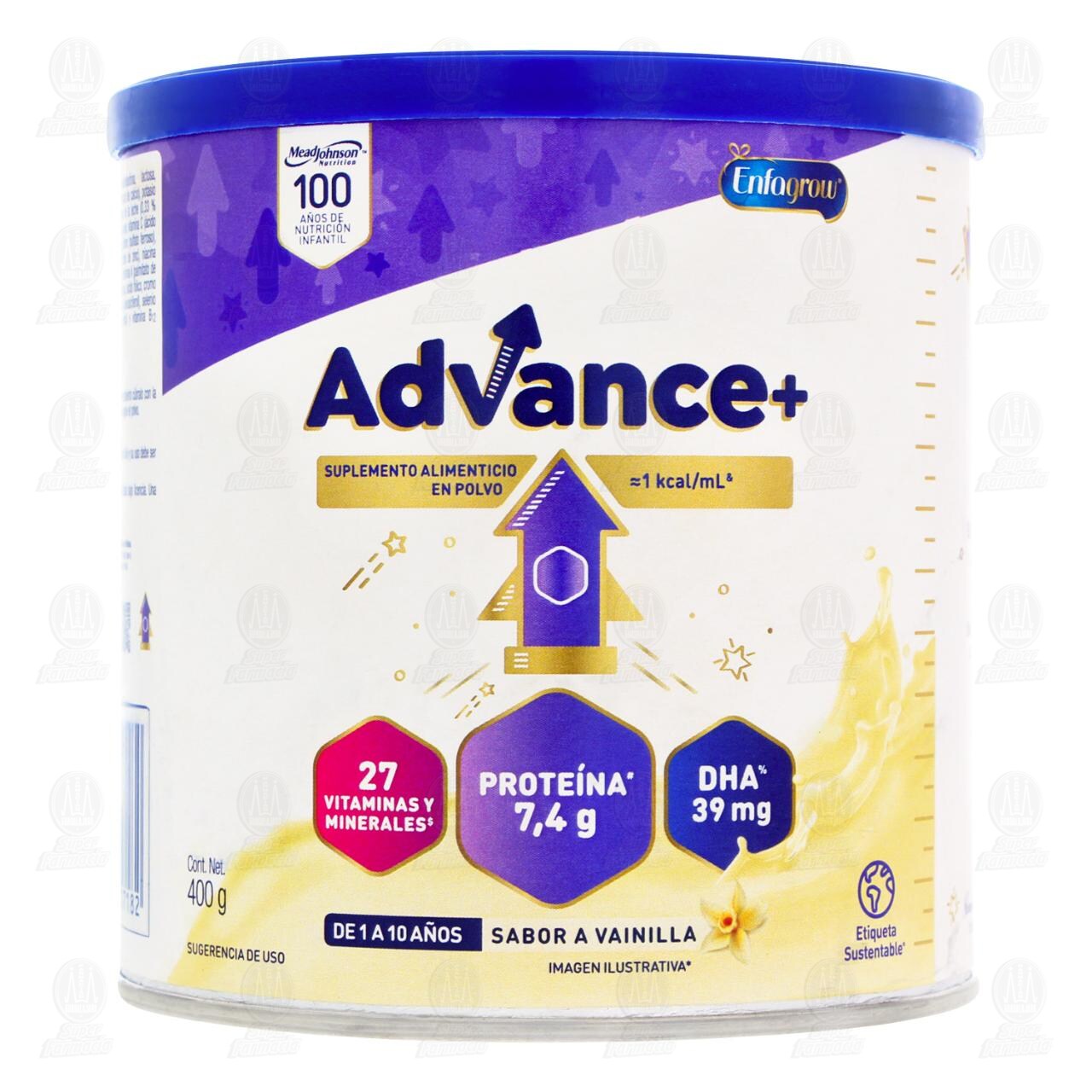 Suplemento Alimenticio Advance Sabor Vainilla, 400 gr. image number 1