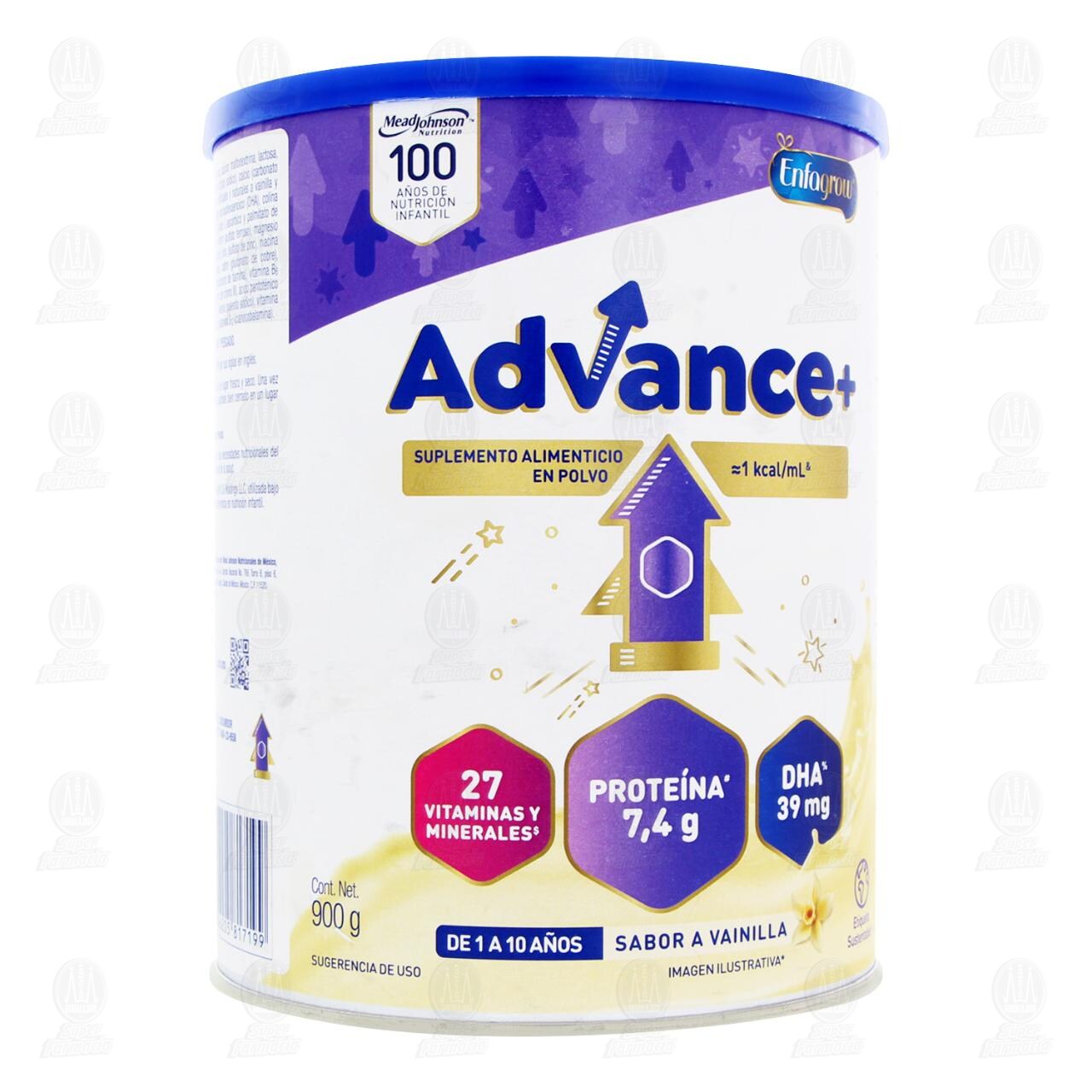 Suplemento Alimenticio Advance Sabor Vainilla, 900 gr. image number 0