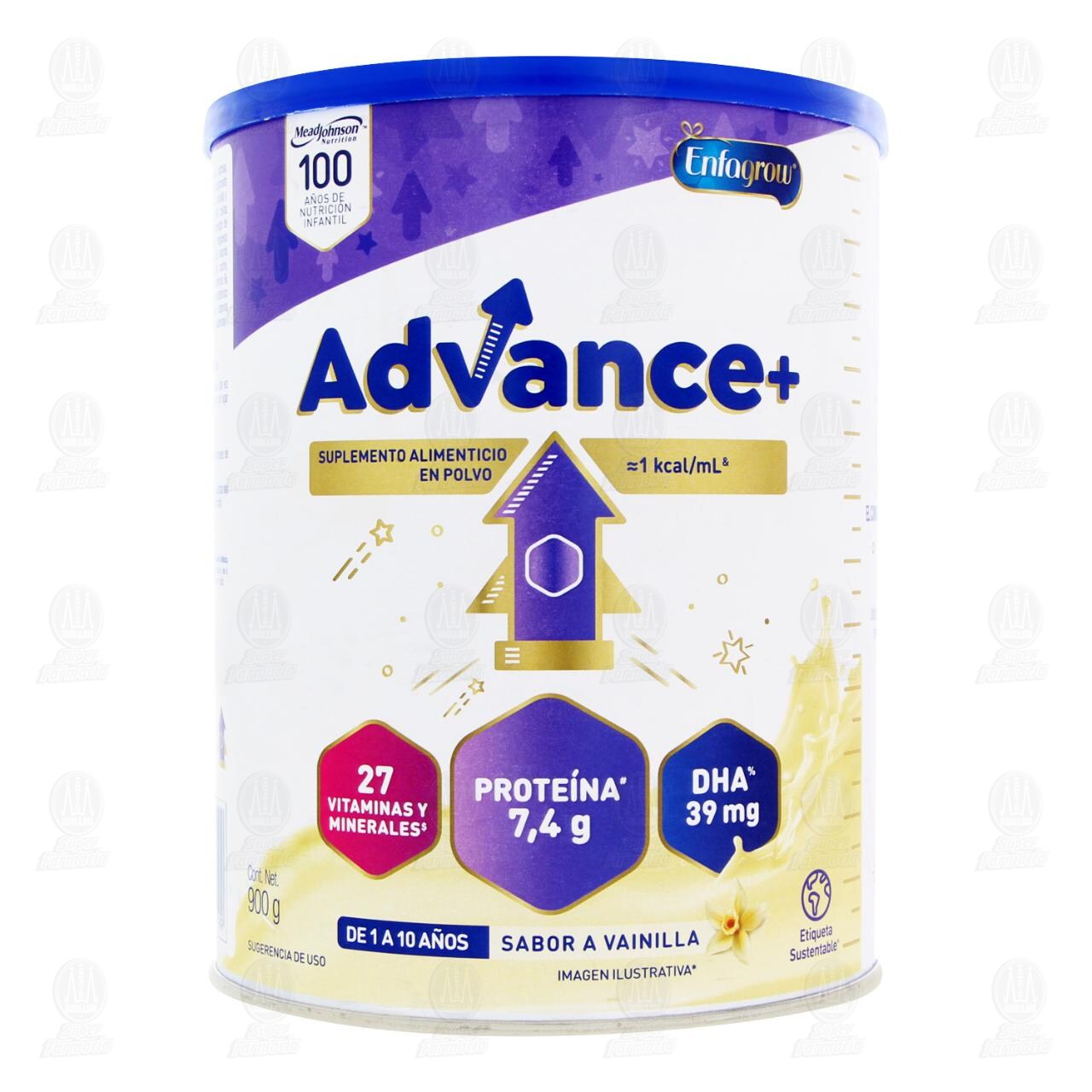 Suplemento Alimenticio Advance Sabor Vainilla, 900 gr. image number 1