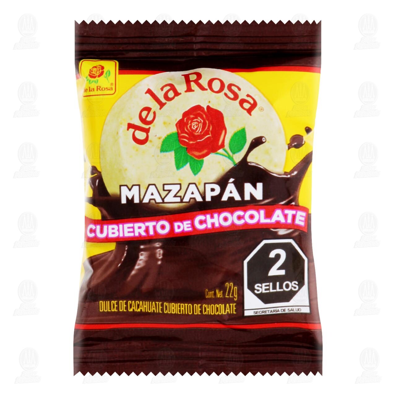 Mazap&aacute;n De la Rosa de Chocolate, 22 gr.
