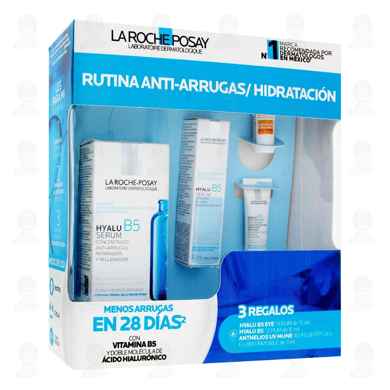 Imagen para Pack La Roche Posay Rutina Anti-Arrugas/Hidratación con 3 Regalos, 4 pzas.