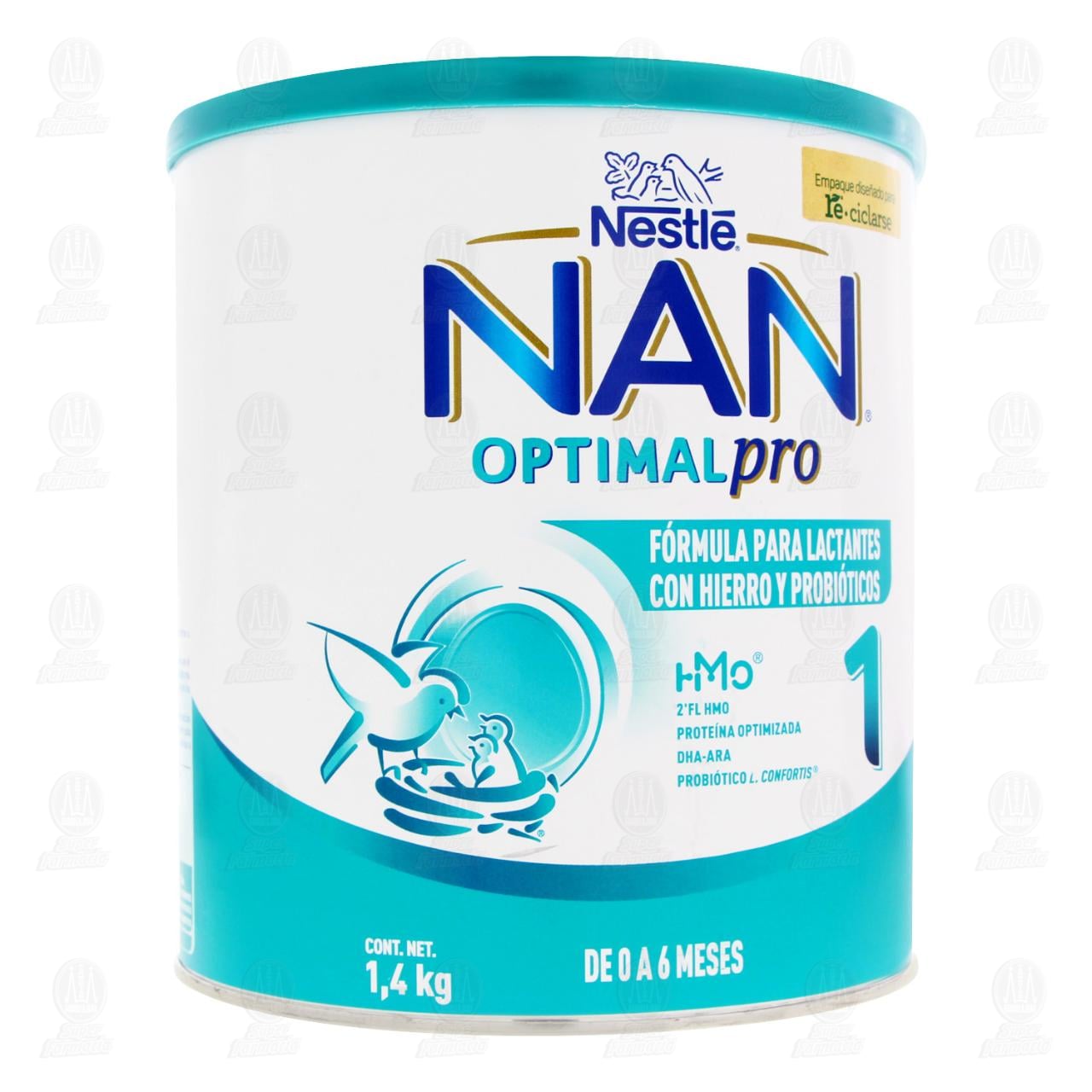 F&oacute;rmula Infantil NAN 1 Optimal Pro de 0 a 6 Meses, 1.4 kg.