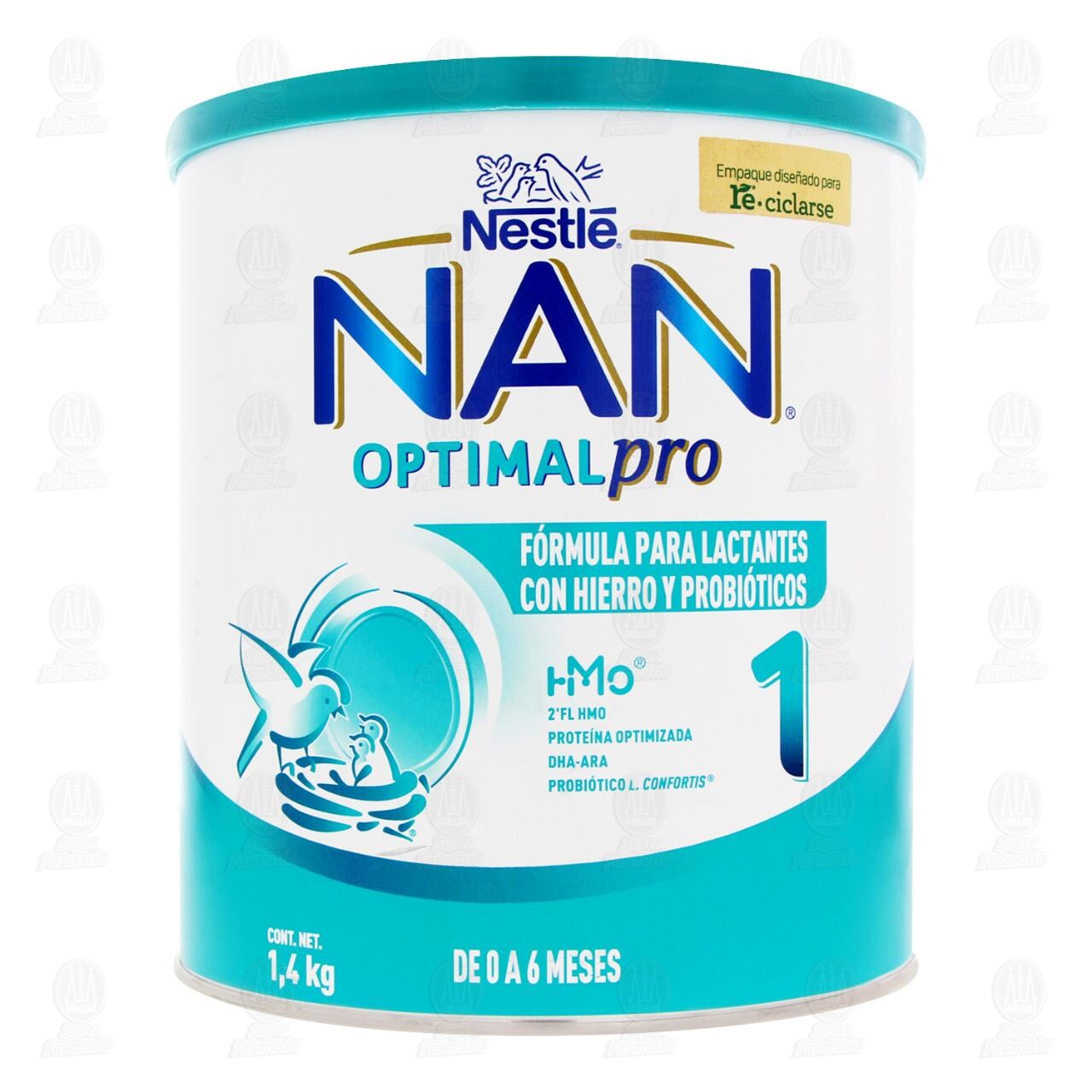 F&oacute;rmula Infantil NAN 1 Optimal Pro de 0 a 6 Meses, 1.4 kg. image number 1