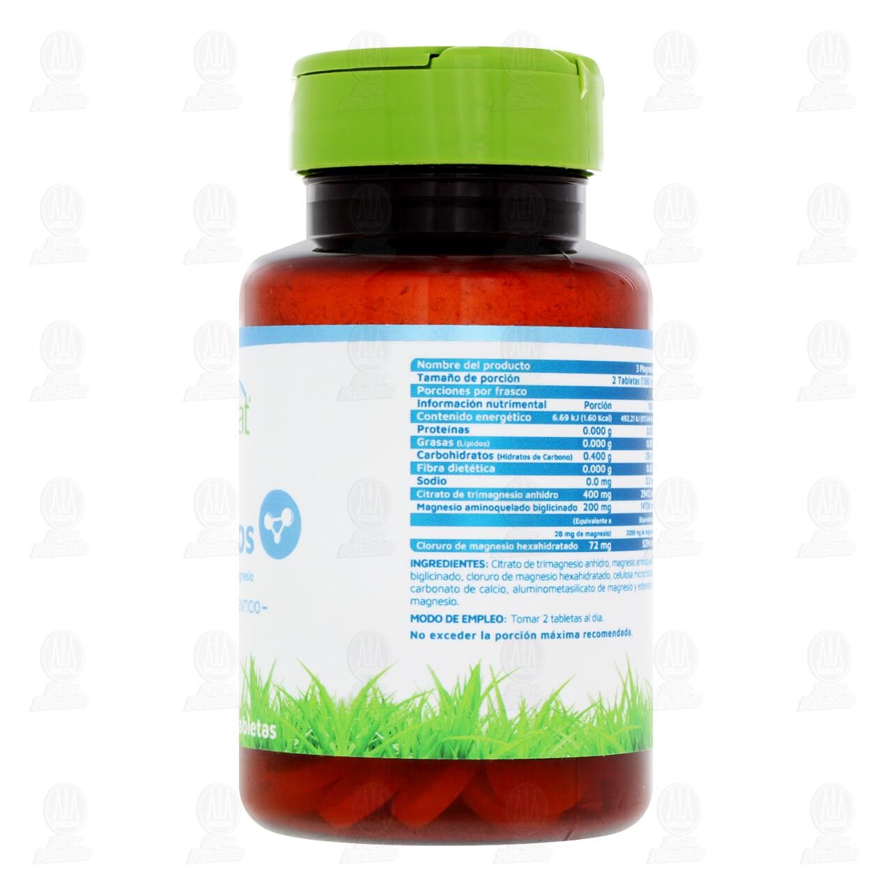 Suplemento Alimenticio Vidanat 3 Magnesios, 60 Tabletas. image number 2