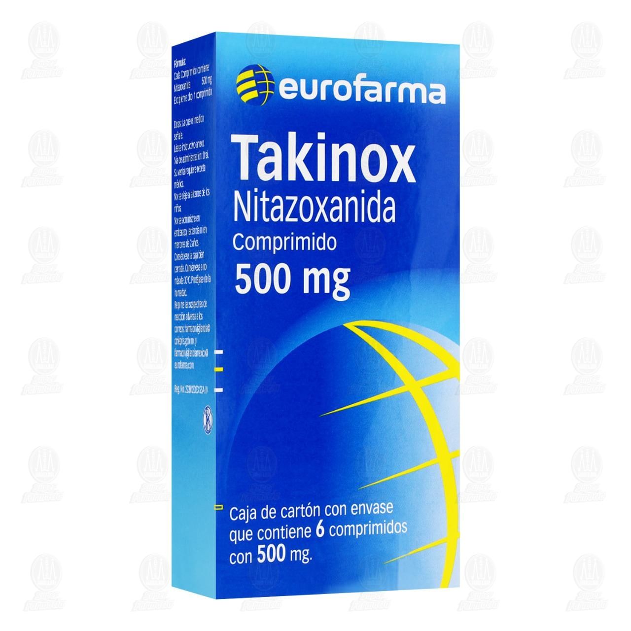 Imagen para Takinox 500 mg, 6 Comprimidos.