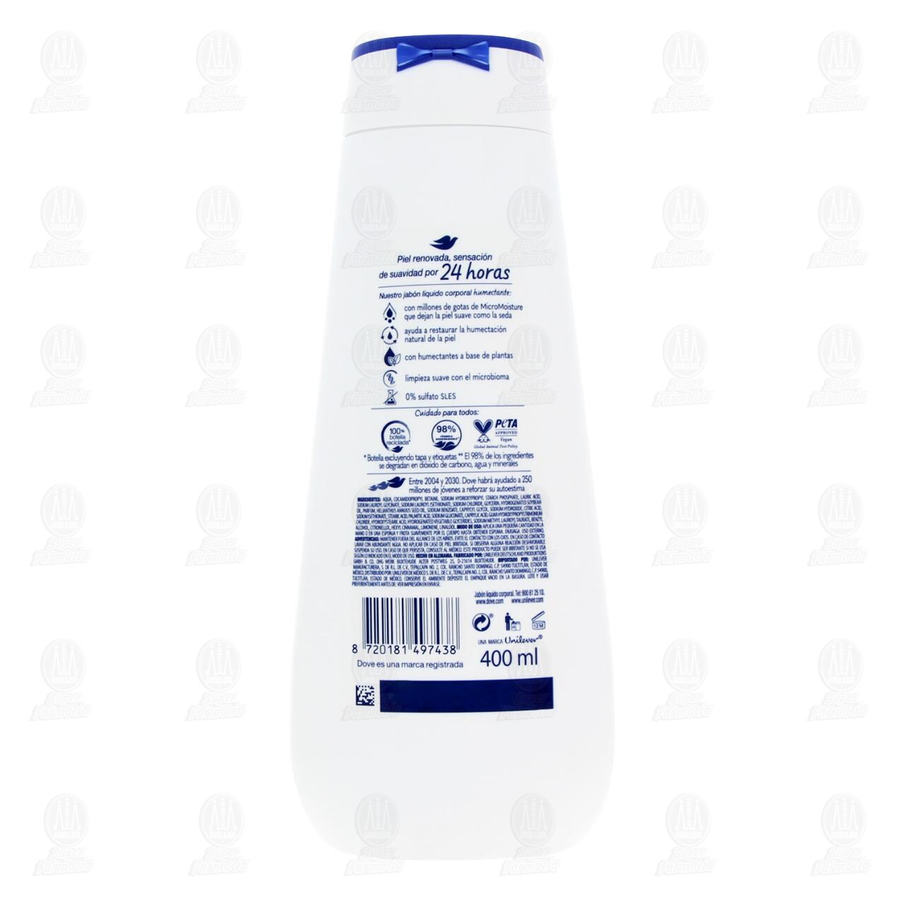 Jab&oacute;n L&iacute;quido Dove Cuidado Avanzado Deeply Nourishing, 400 ml. image number 2