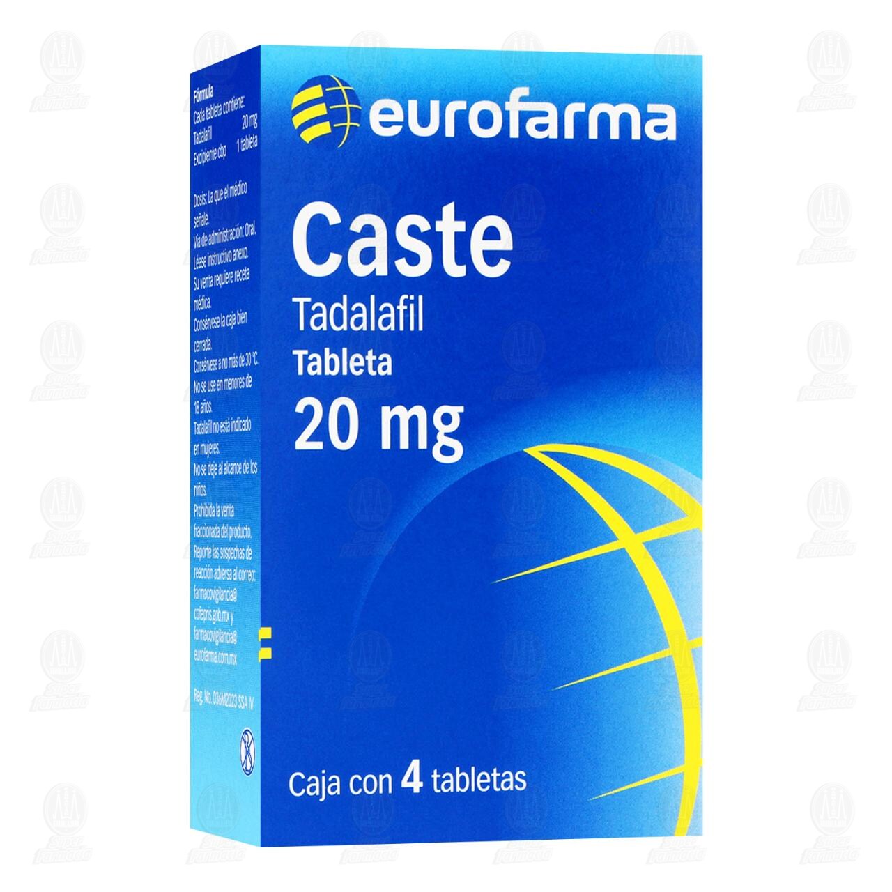 Caste 20 mg, 4 Tabletas. image number 0