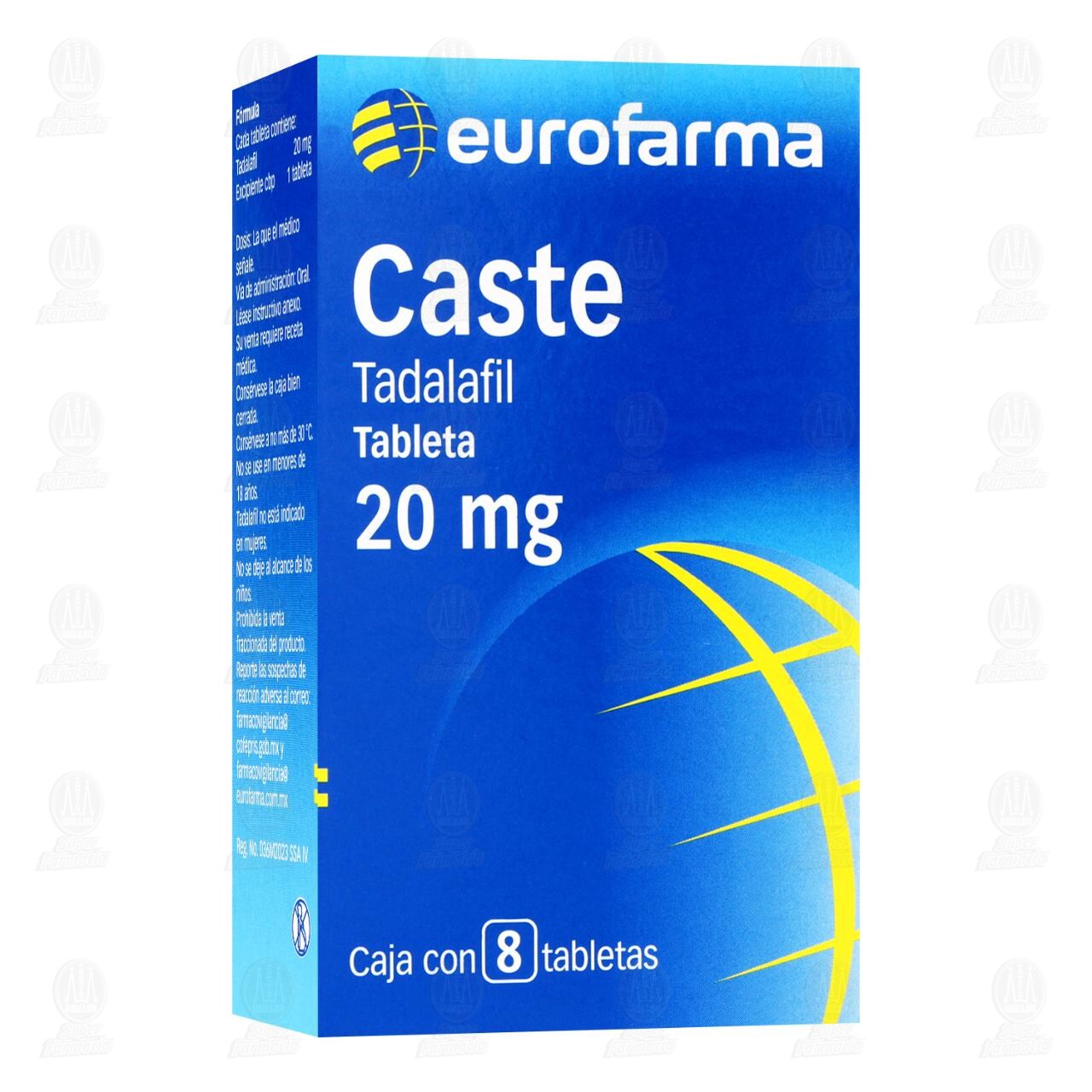 Caste 20 mg, 8 Tabletas. image number 0