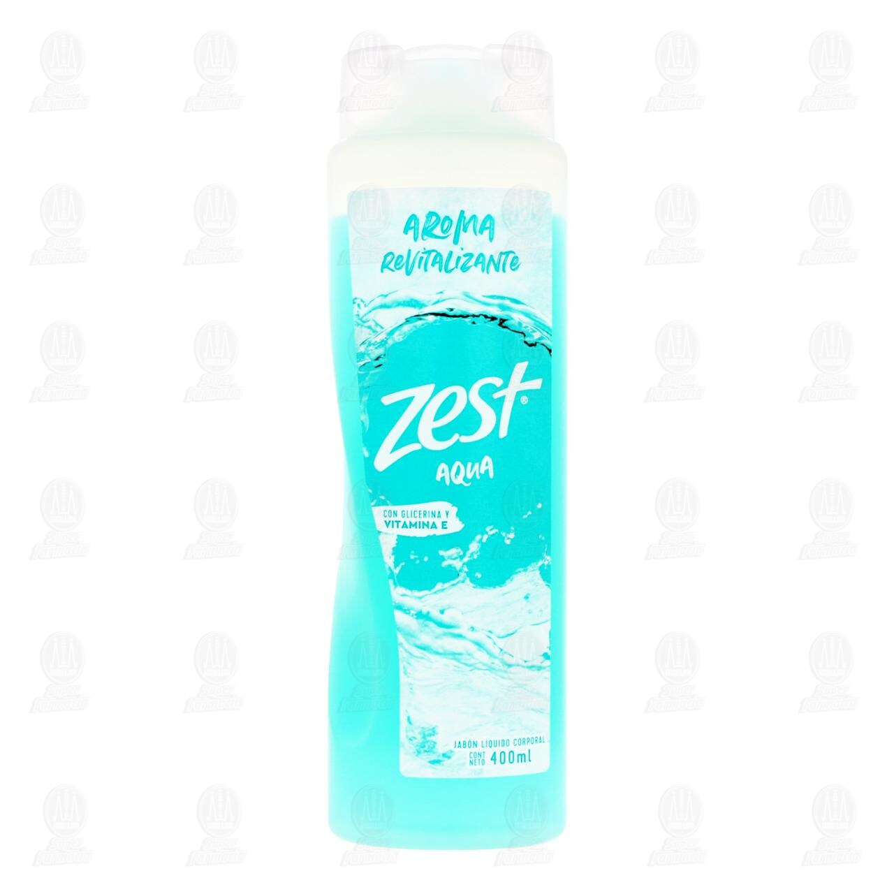 Jab&oacute;n L&iacute;quido Corporal Zest Aqua, 400 ml. image number 1