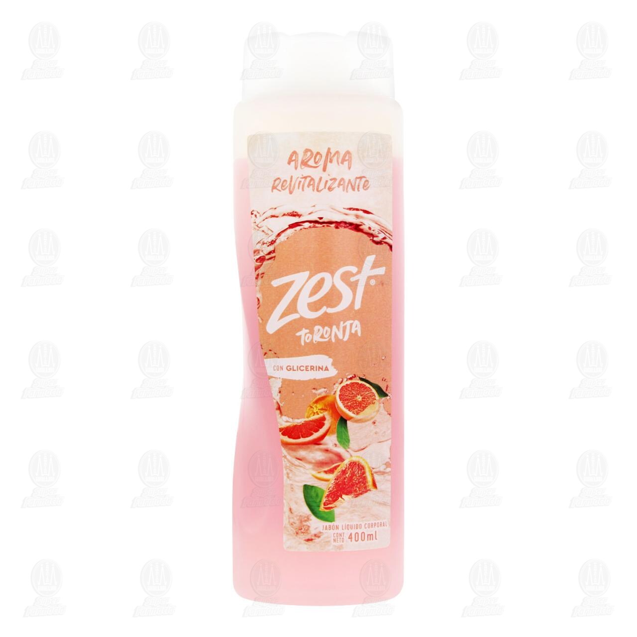 Jab&oacute;n L&iacute;quido Corporal Zest Toronja, 400 ml. image number 1