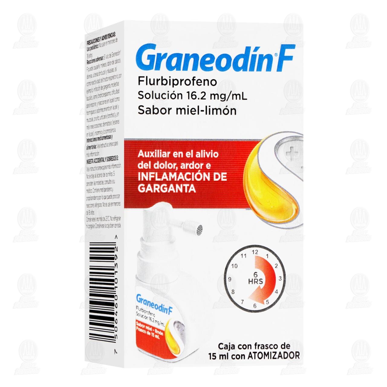 Graneod&iacute;n F Sabor Miel-Lim&oacute;n 16.2mg/ml, 15 ml. image number 0