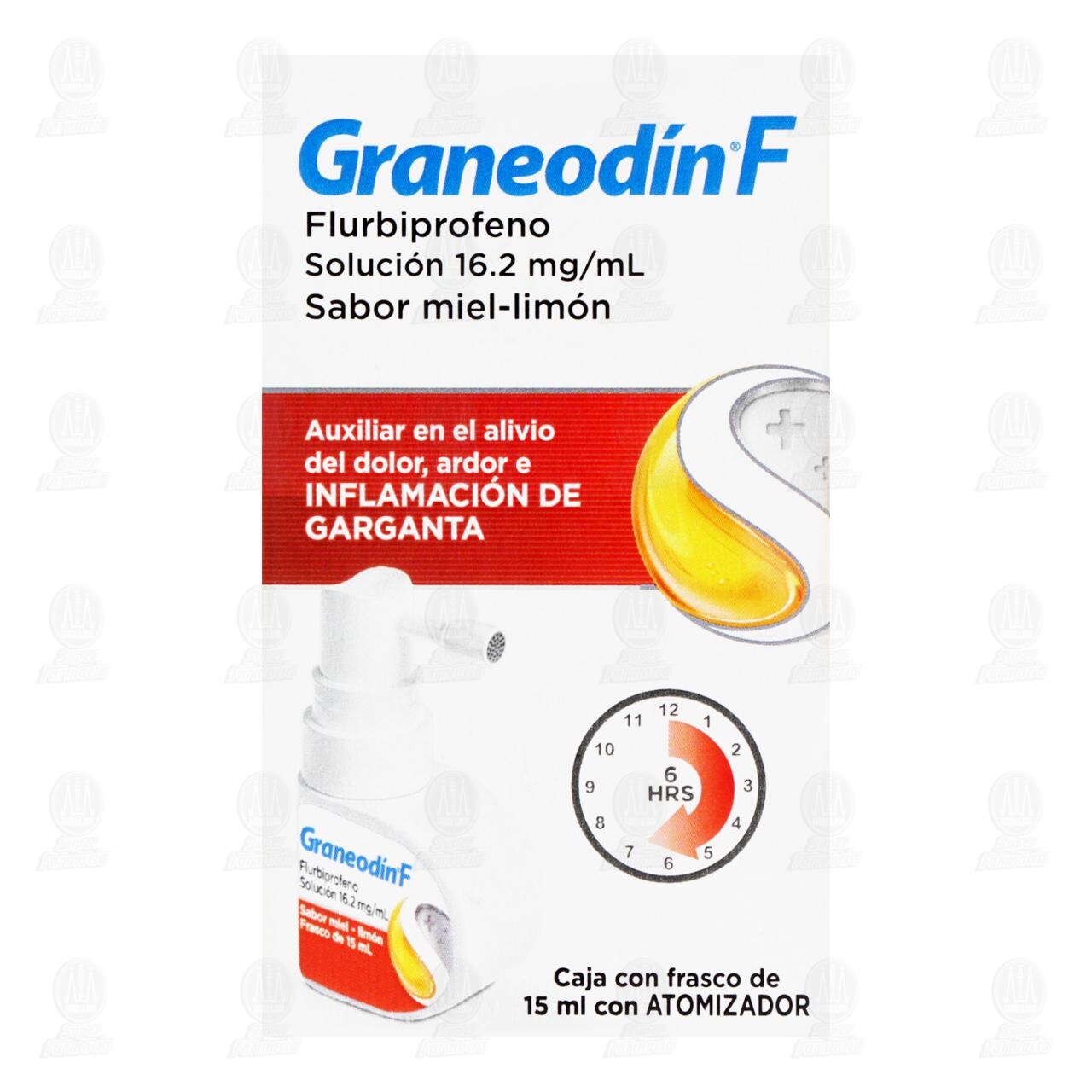 Graneod&iacute;n F Sabor Miel-Lim&oacute;n 16.2mg/ml, 15 ml. image number 1
