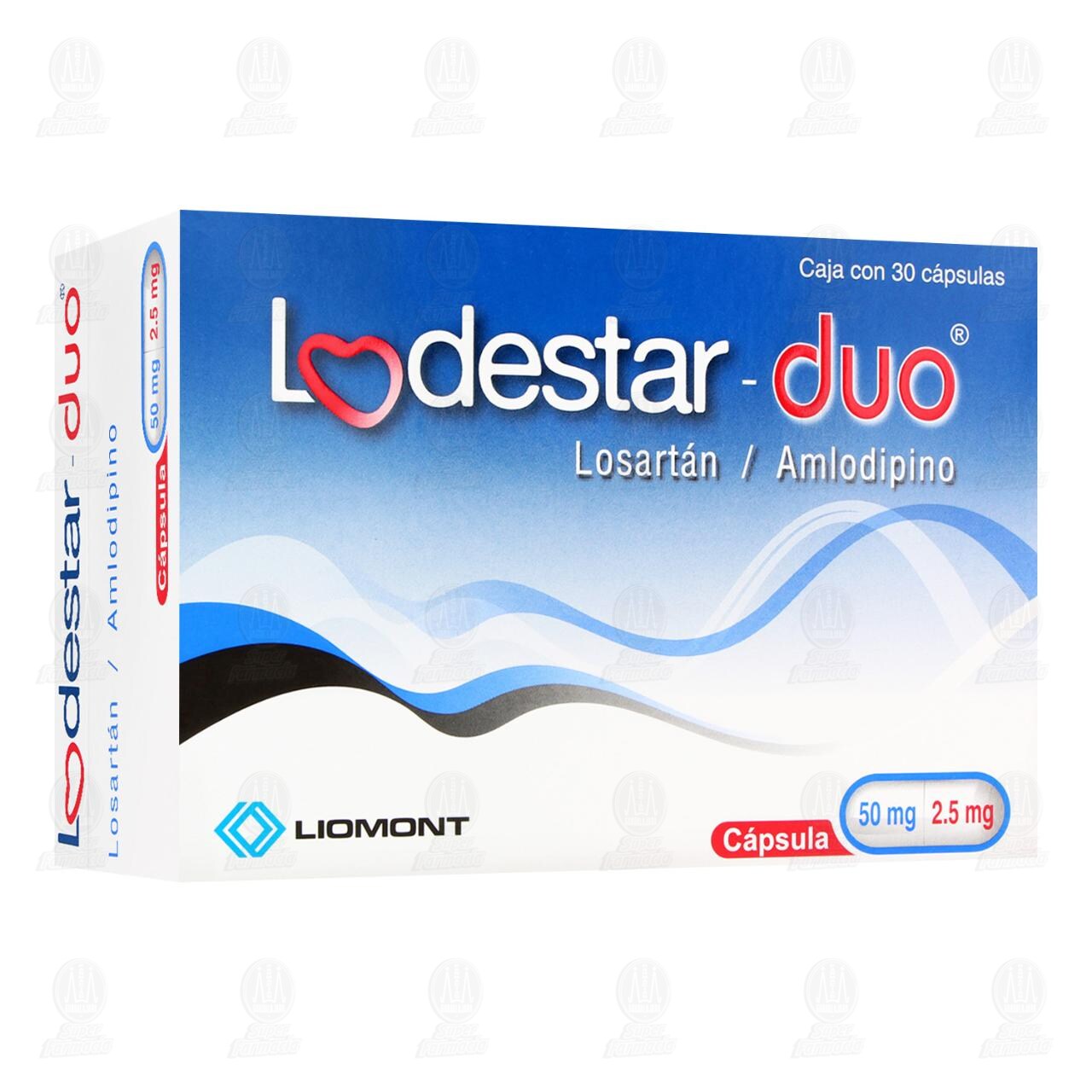 Lodestar Duo 50mg/2.5mg, 30 C&aacute;psulas.