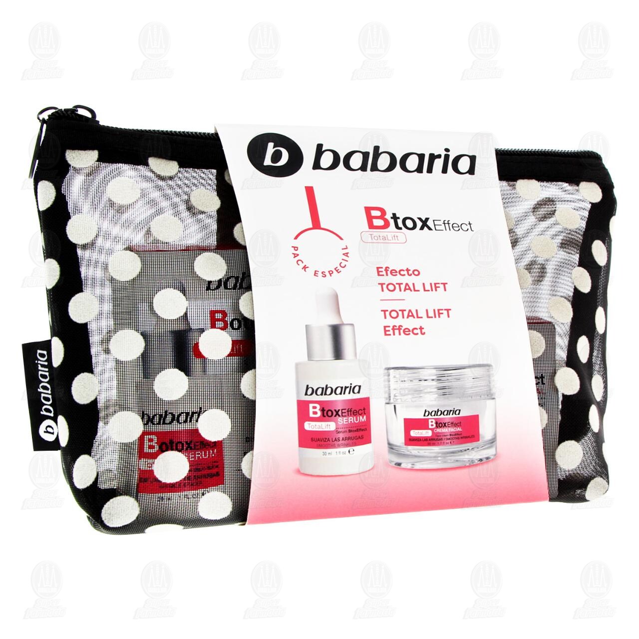 Imagen para Pack Especial Babaria Btox Effect Total Lift Serum + Crema Suaviza las Antiarrugas, 2 pzas.