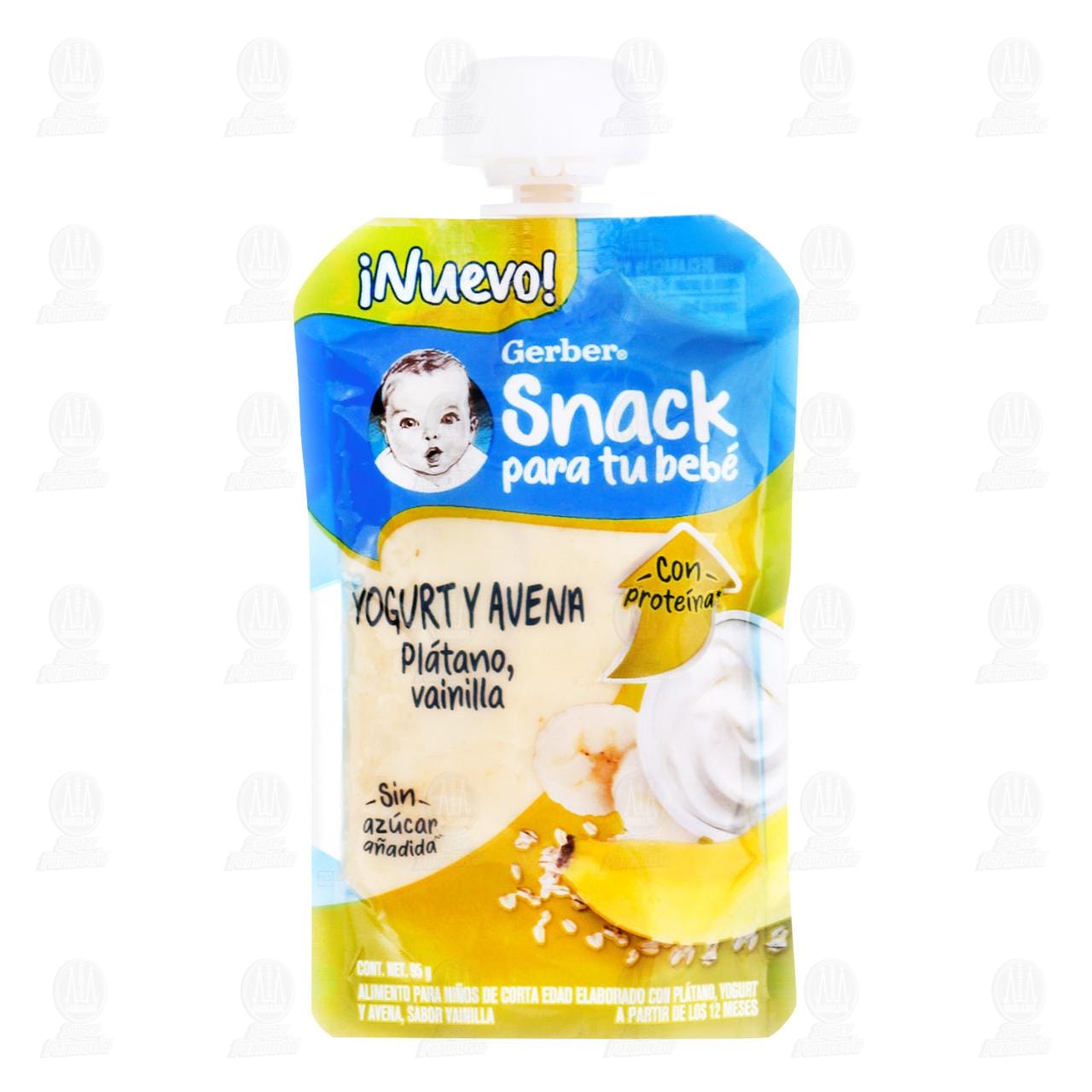 Imagen para Papilla Gerber Snack de Plátano, Yogurt, Vainilla y Avena, 95 gr.