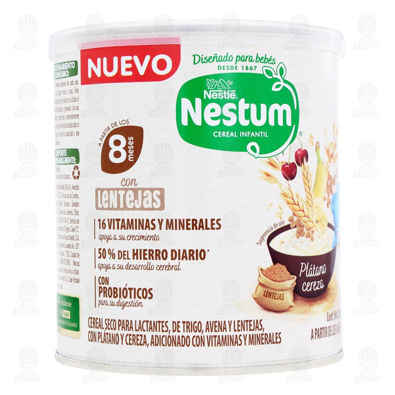 Cereal Infantil Nestum Plátano y Cereza a Partir de los 8 Meses, 200 gr.