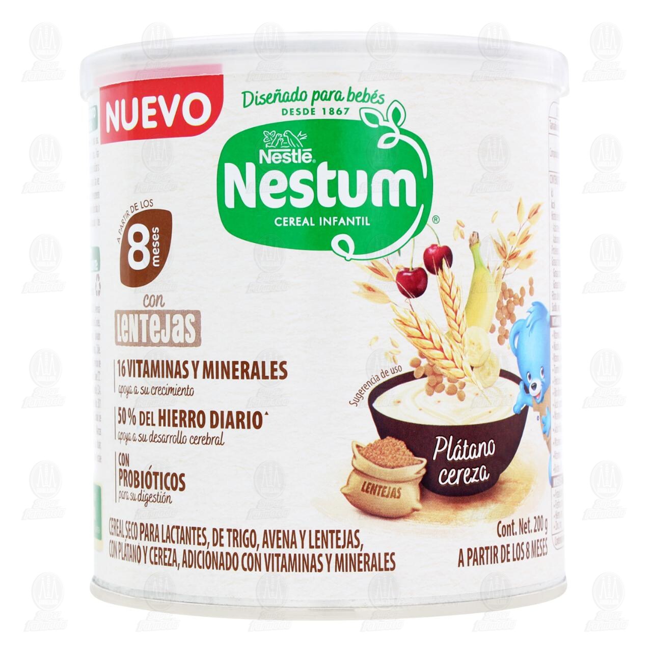 Cereal Infantil Nestum Plátano y Cereza a Partir de los 8 Meses, 200 gr. image number 1