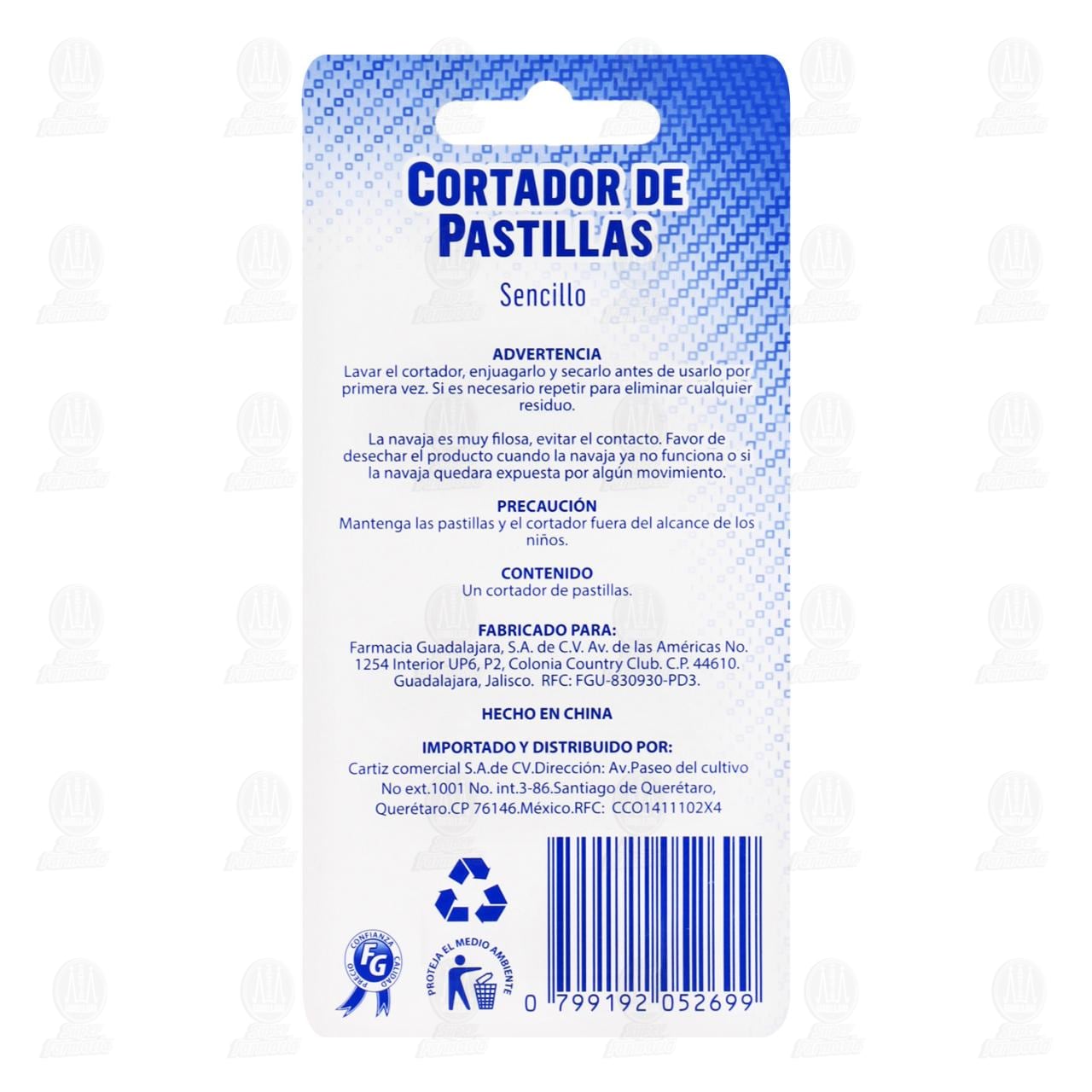 Cortador de Pastillas Pharmalife Sencillo, 1 pz. image number 1