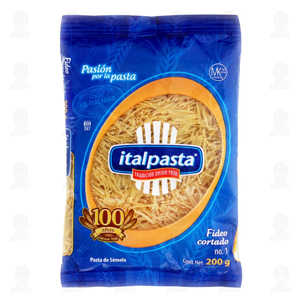 Pasta Italpasta Fideo Cortado 1, 200 gr. image number 0