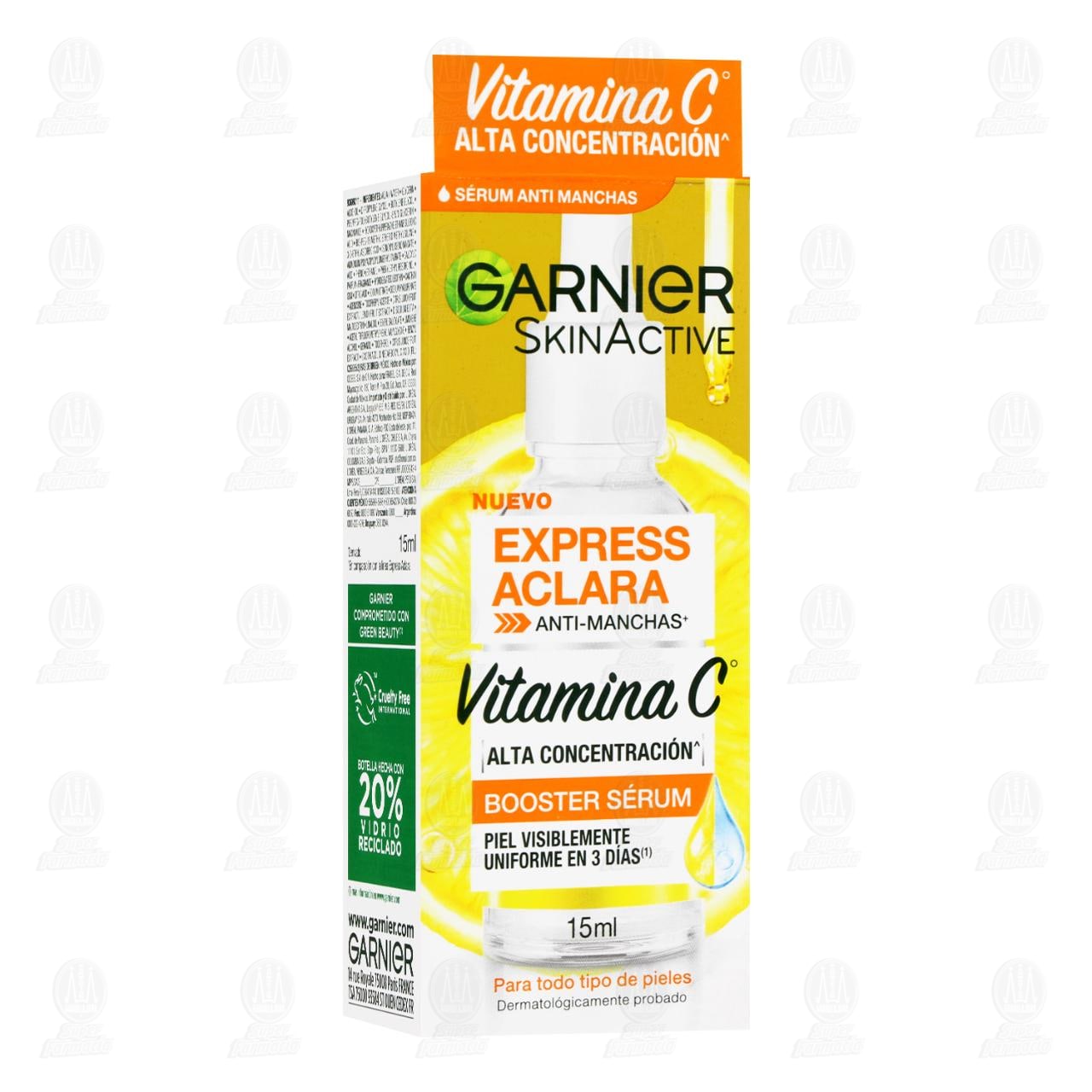 Imagen para Sérum Booster Garnier Skin Active Express Aclara Anti-Manchas, 15 ml.