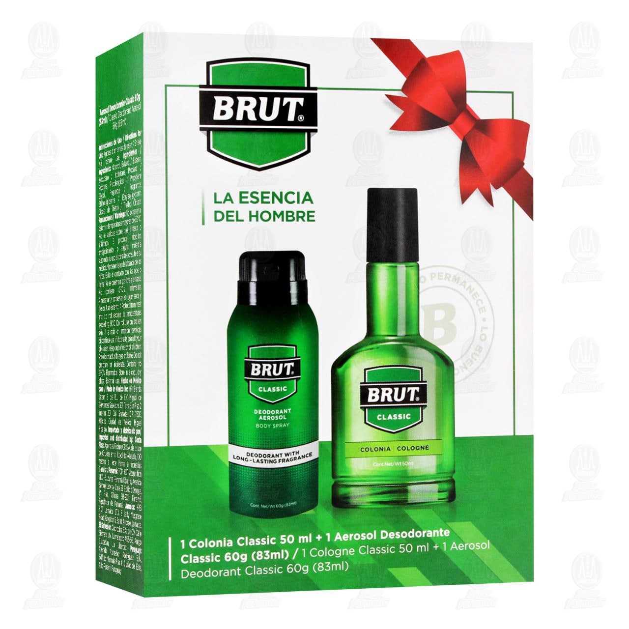Imagen para Pack Brut La Esencia del Hombre Classic Colonia de 50 ml + Aerosol Desodorante de 83 ml, 2 pzas.