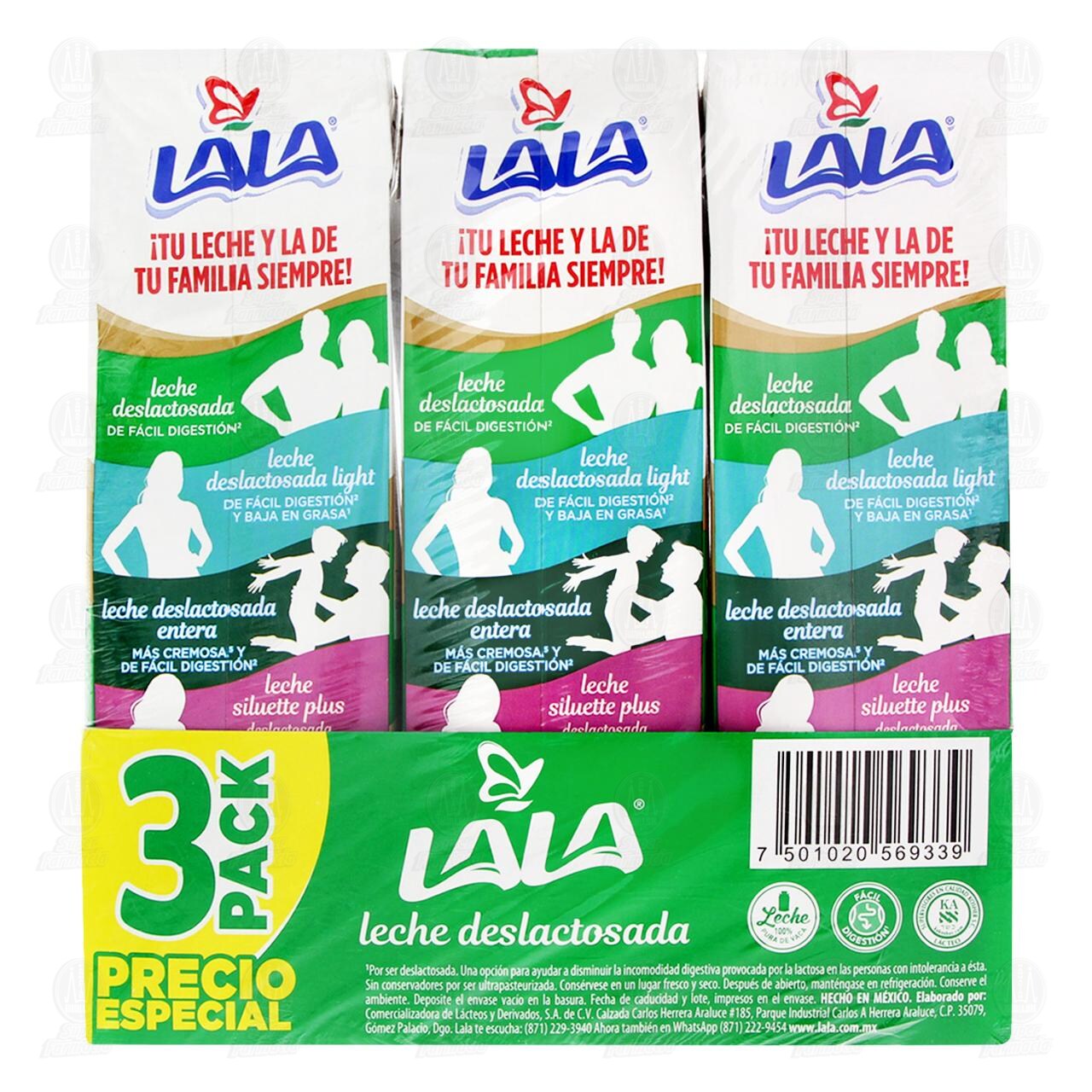 Pack Leche Lala Deslactosada Precio Especial, 3 pzas. image number 2