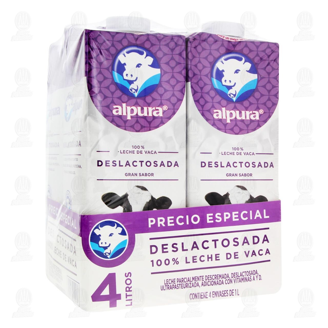 Pack Leche Alpura Deslactosada Ultrapasteurizada Precio Especial, 4 pzas. image number 0