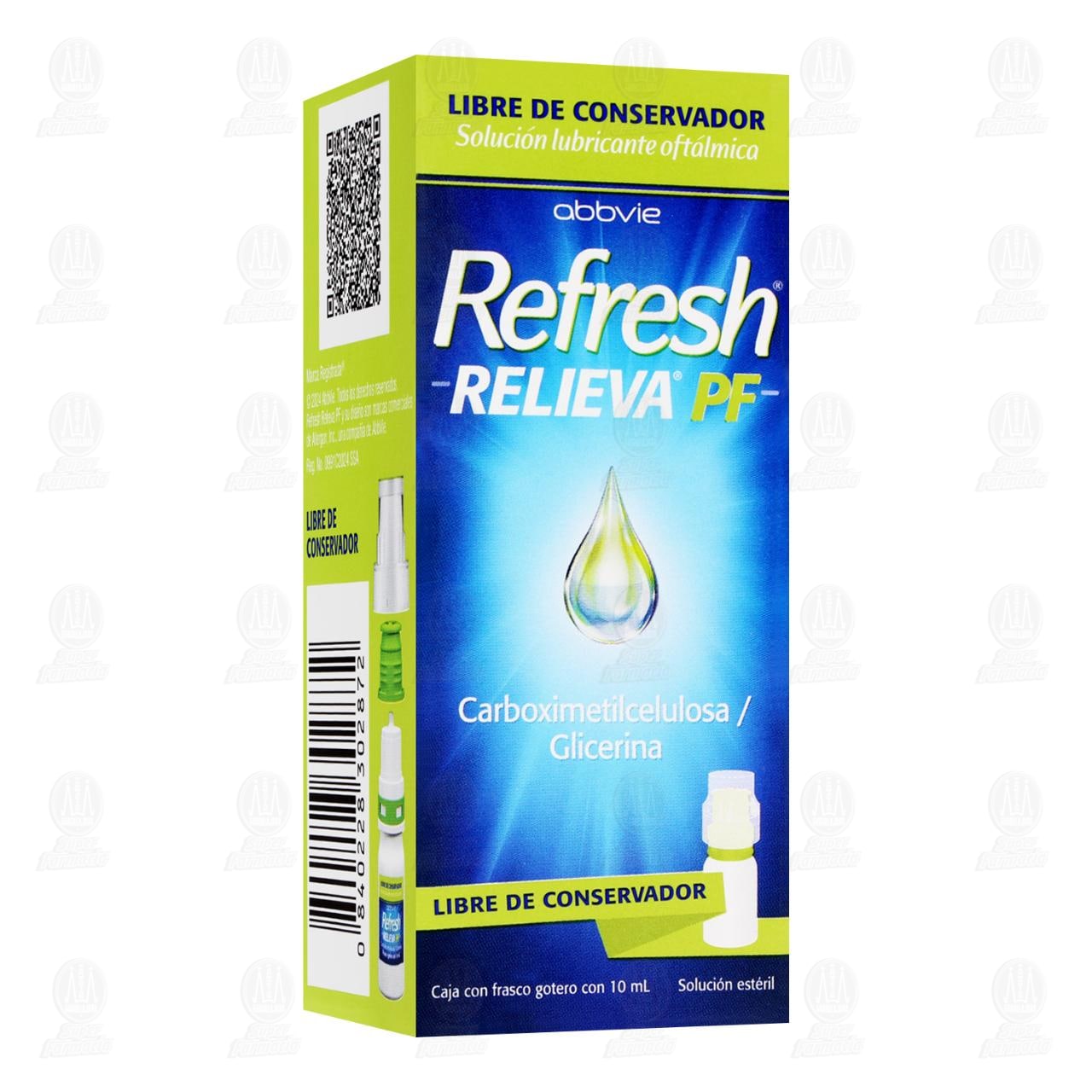 Imagen para Refresh Relieva PF Solución Lubricante Oftálmica, 10 ml.