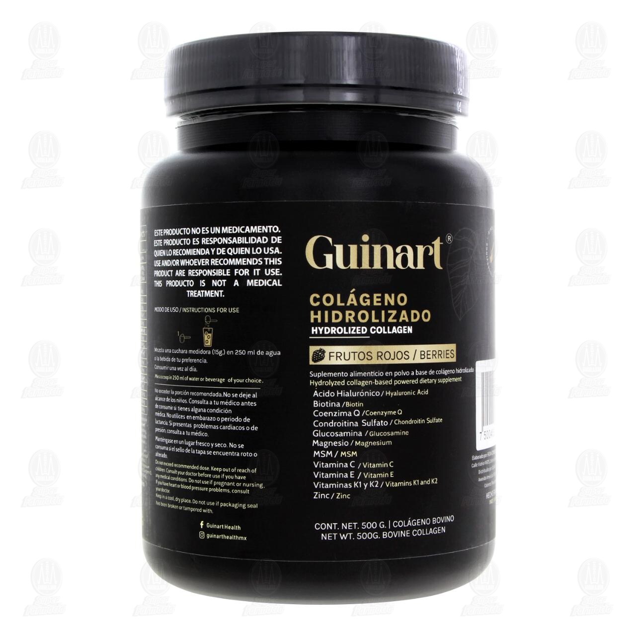Col&aacute;geno Hidrolizado Guinart Frutos Rojos, 500 gr. image number 0