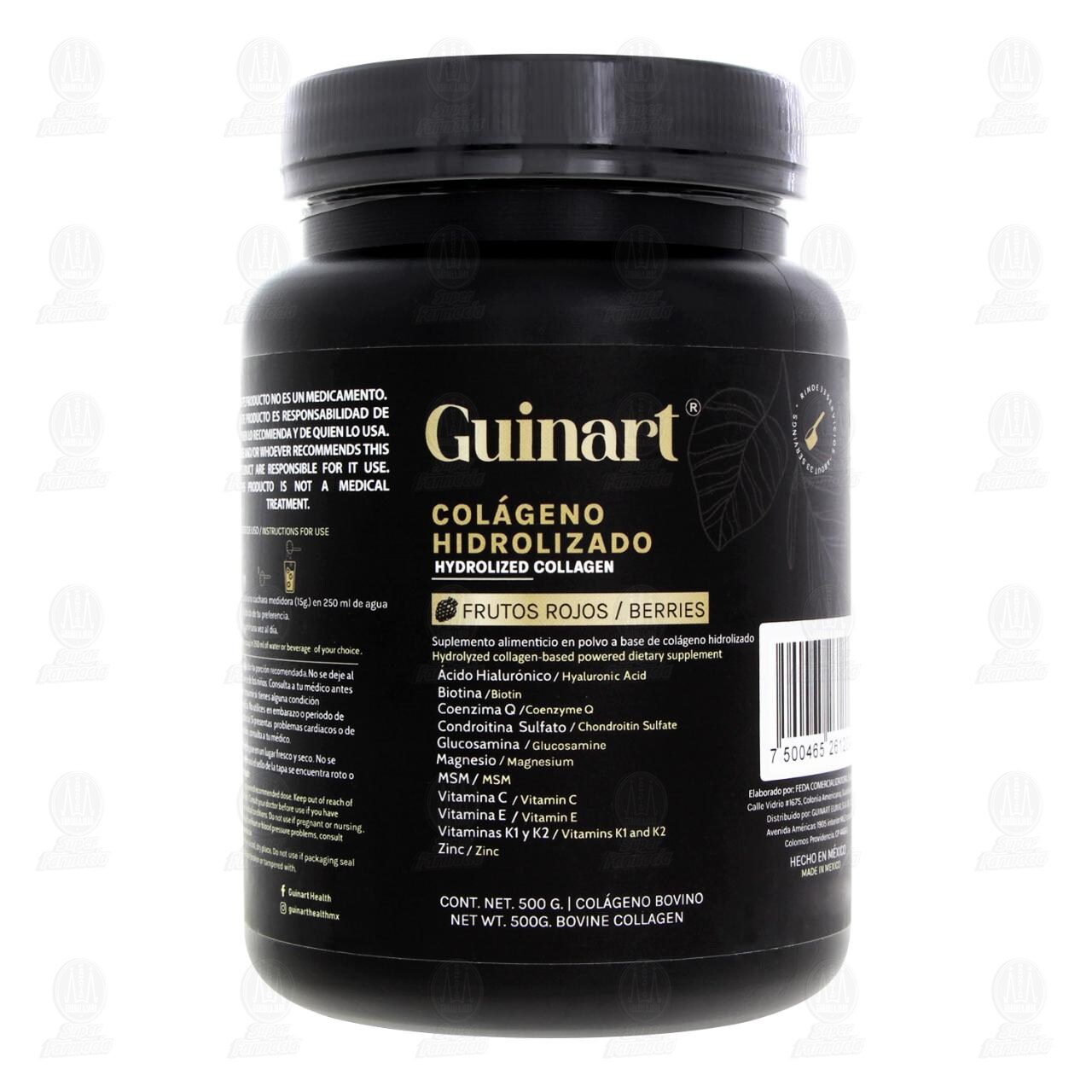 Col&aacute;geno Hidrolizado Guinart Frutos Rojos, 500 gr. image number 1