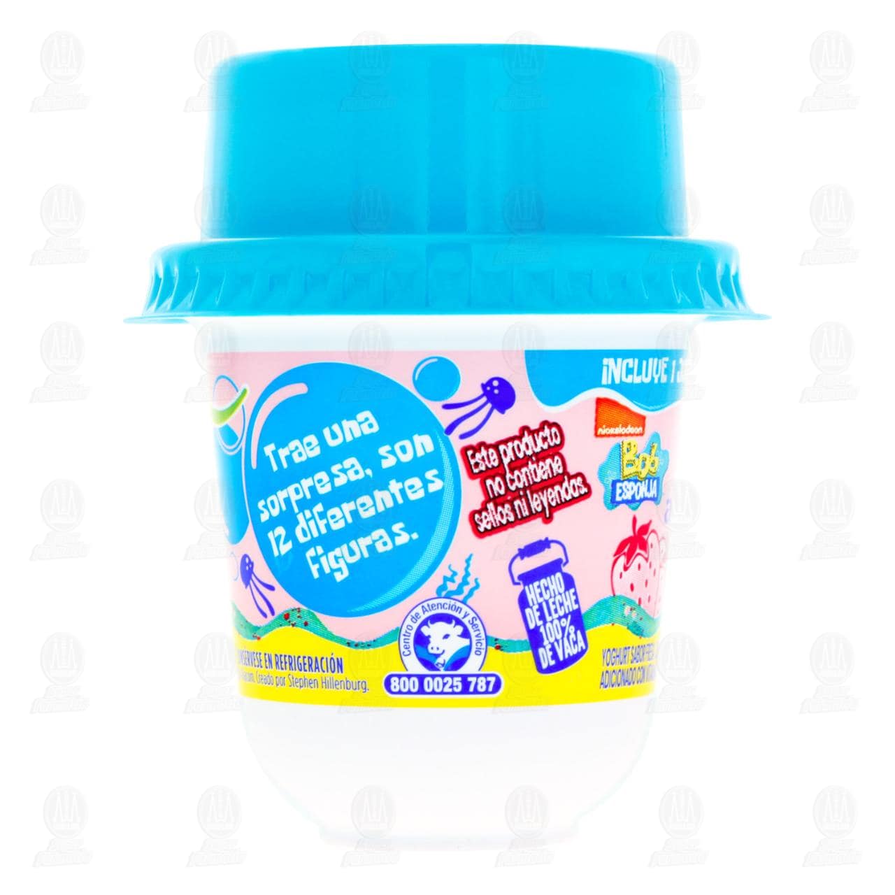 Yoghurt Alpura Toys Sabor Fresa con 1 Juguete Coleccionable de Bob Esponja, 125 gr. image number 4