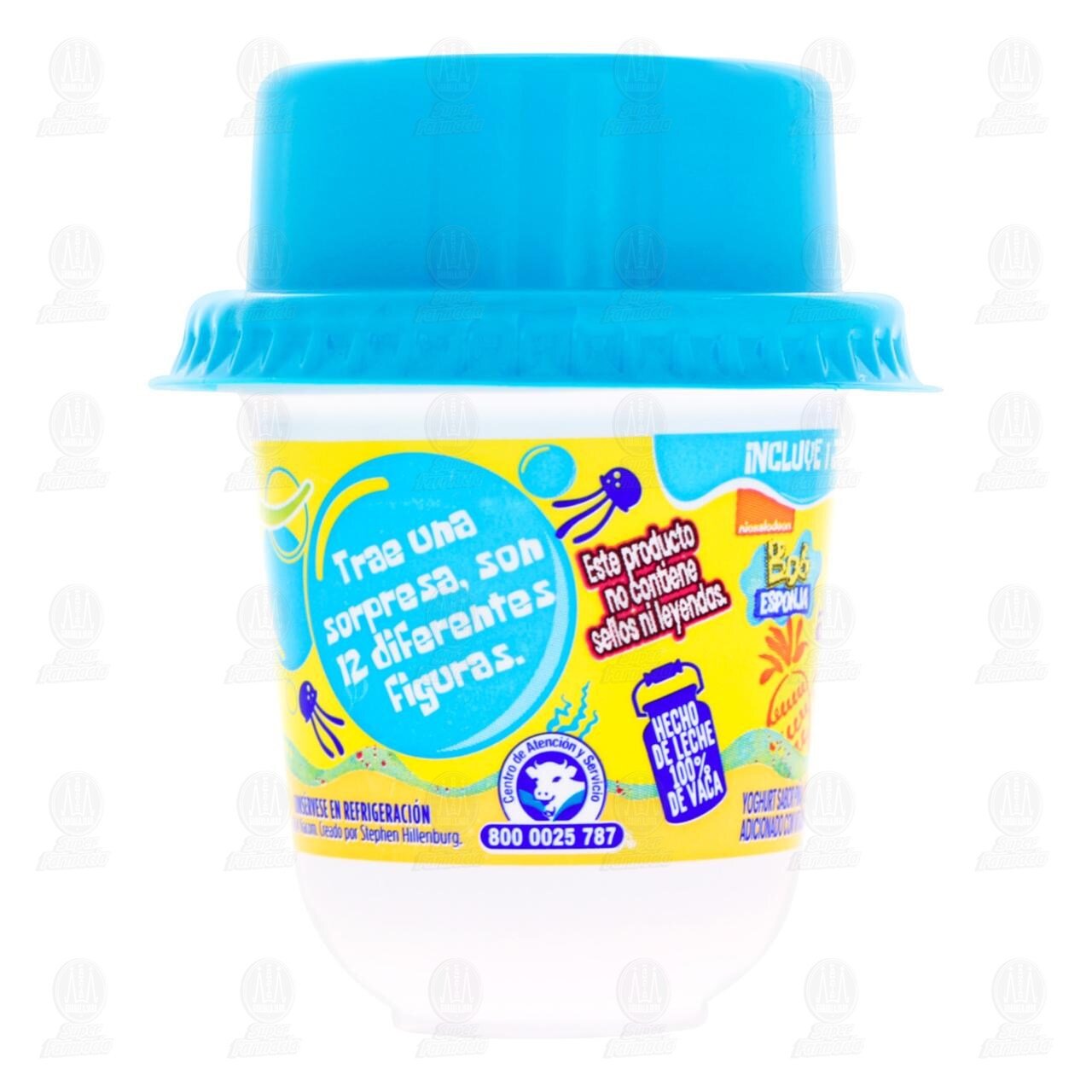 Yoghurt Alpura Toys Sabor Pi&ntilde;a con 1 Juguete Coleccionable de Bob Esponja, 125 gr. image number 4